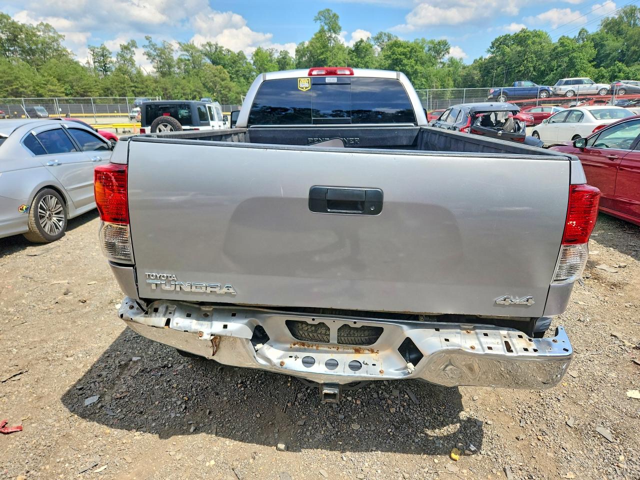 2012 Toyota Tundra Double Cab Sr5 Silver vin: 5TFCY5F18CX013934