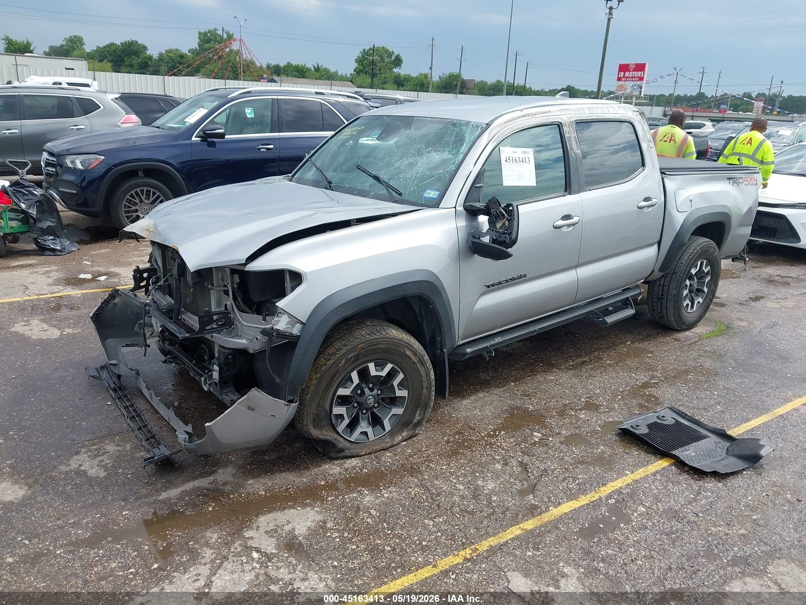 2021 Toyota Tacoma Trd Off-road Серый vin: 5TFCZ5AN3MX274297
