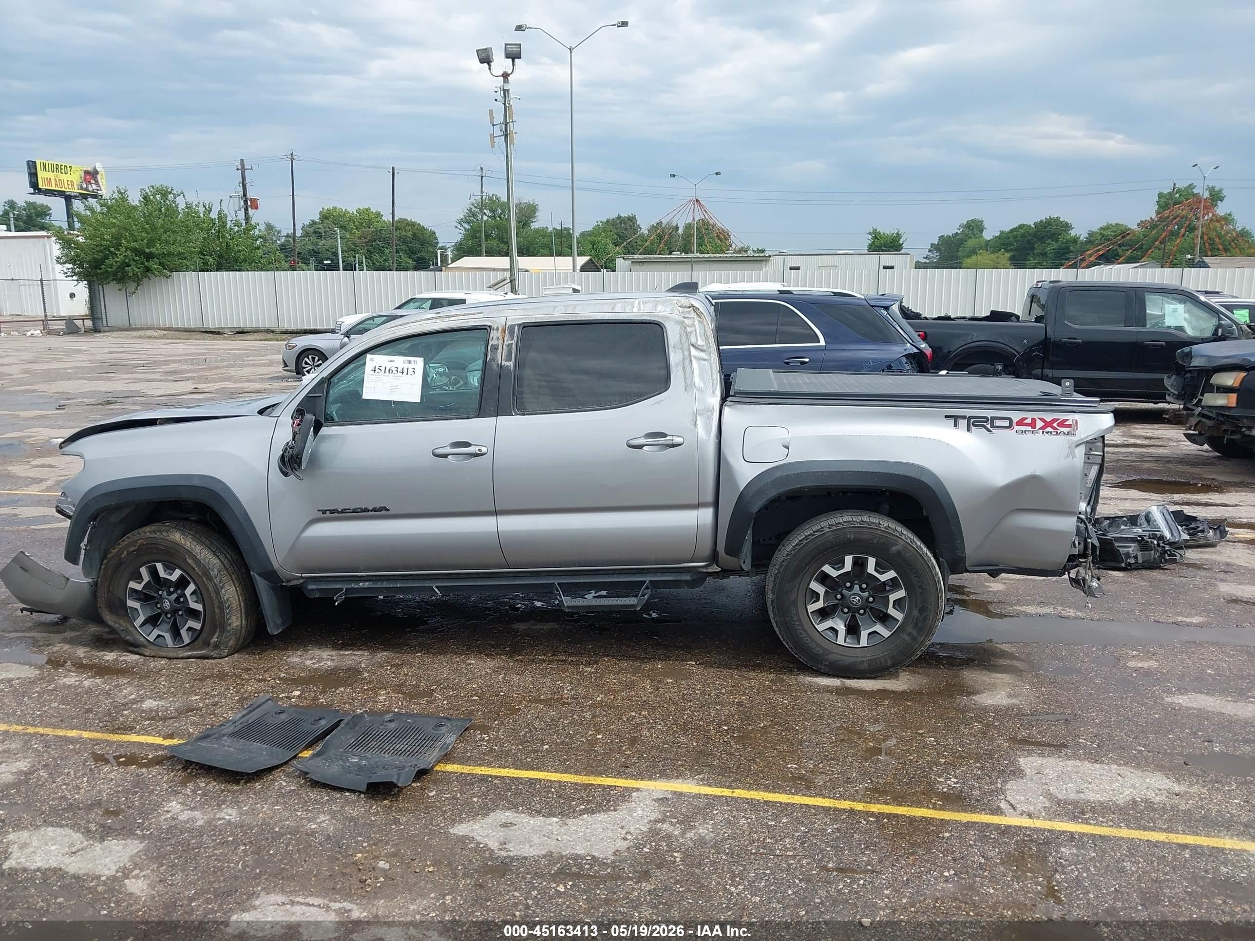 2021 Toyota Tacoma Trd Off-road Серый vin: 5TFCZ5AN3MX274297