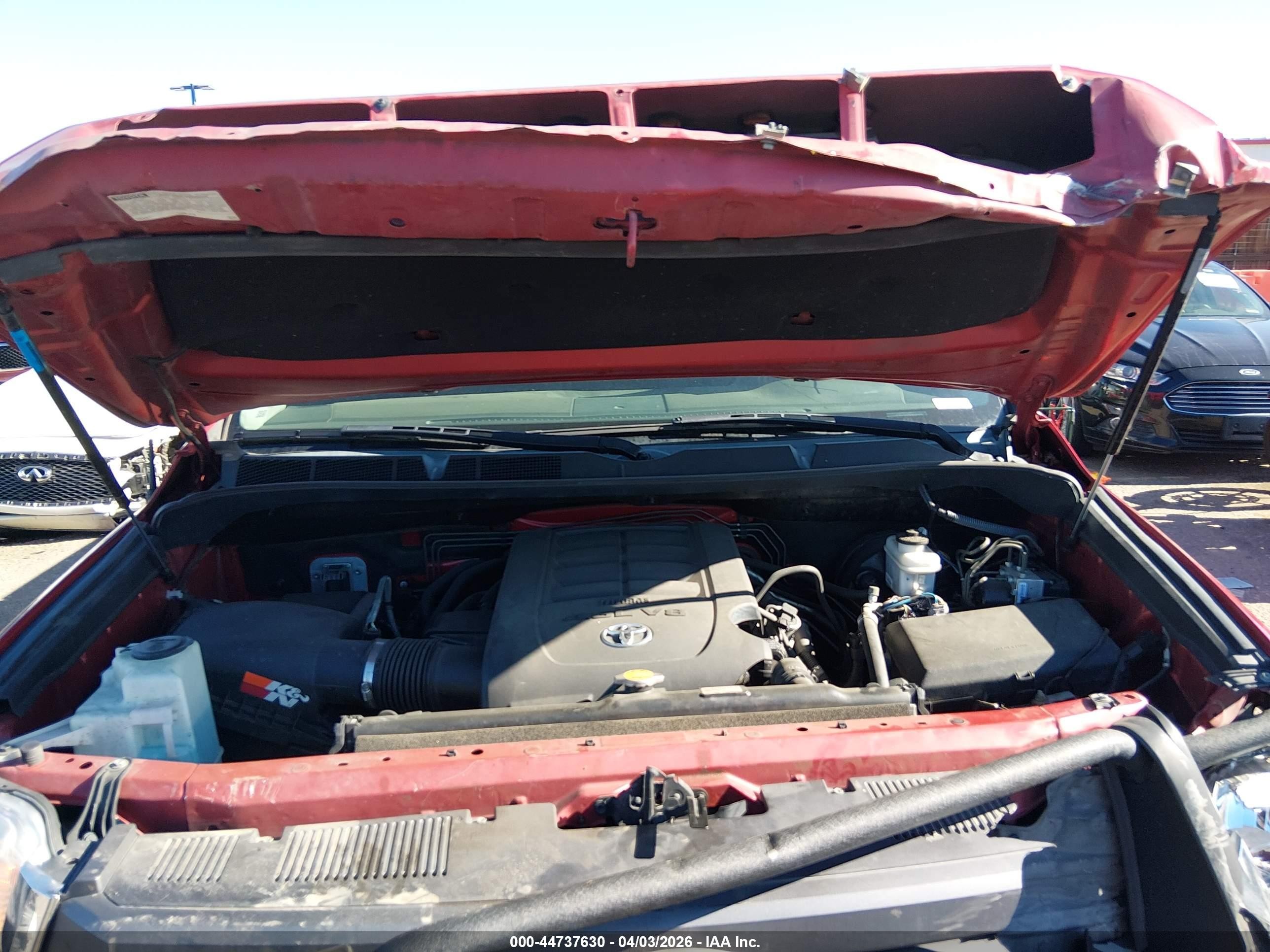 2015 Toyota Tundra Sr5 4.6l V8 Red vin: 5TFDM5F10FX061433