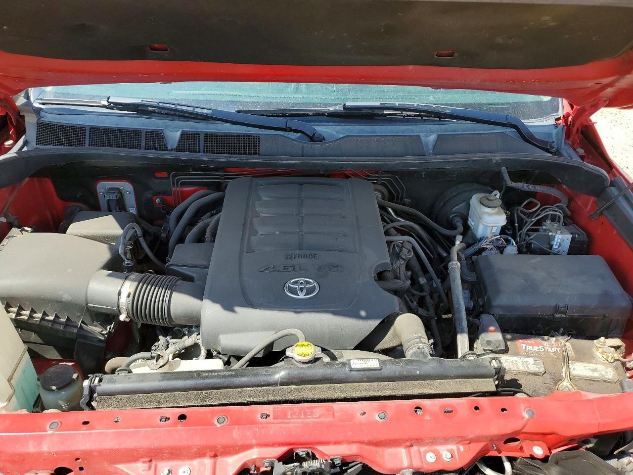 2014 Toyota Tundra Crewmax Sr5 Red vin: 5TFDM5F13EX051218