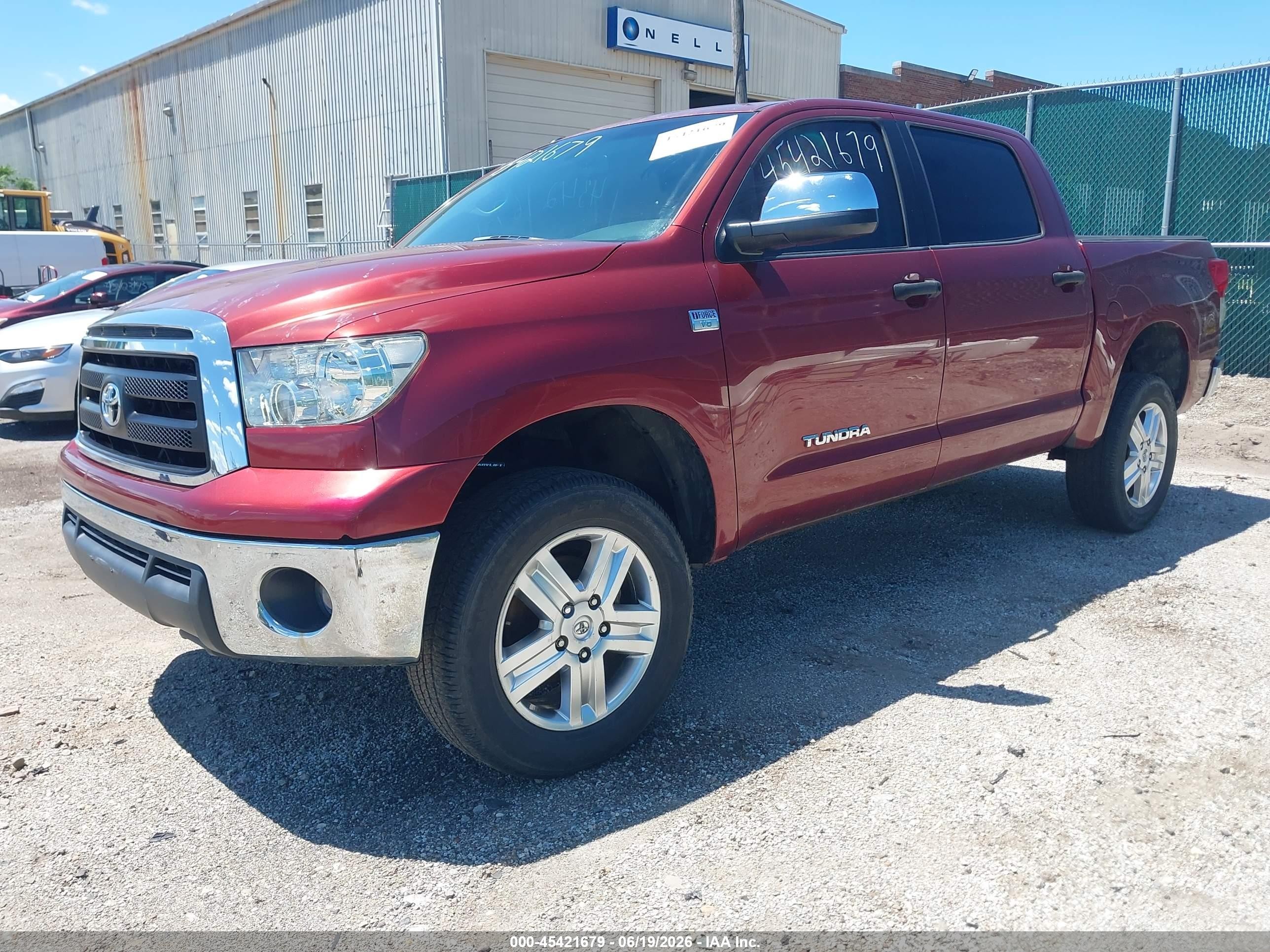 2010 Toyota Tundra Grade 4.6l V8 Красный vin: 5TFDM5F14AX007416