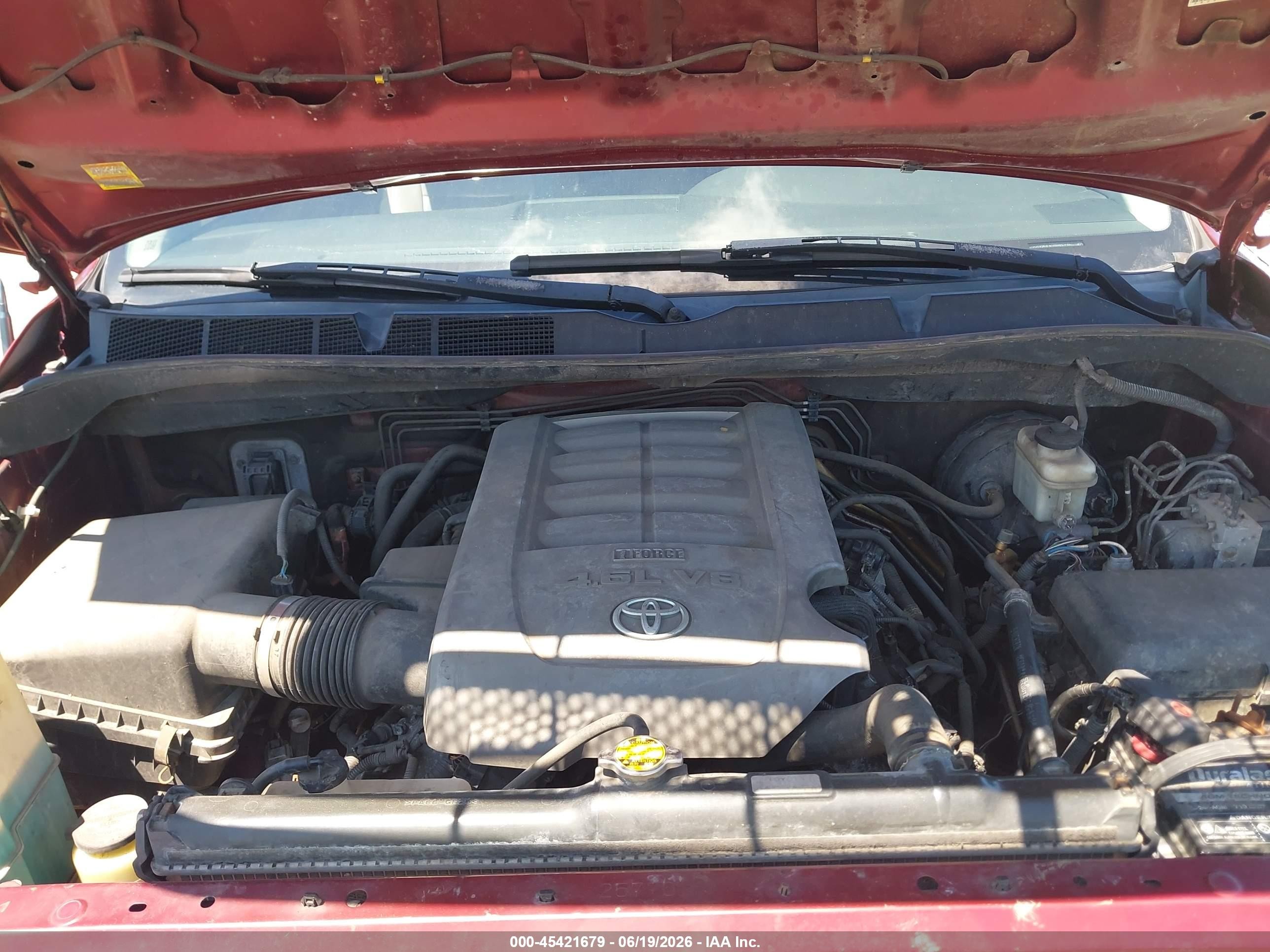 2010 Toyota Tundra Grade 4.6l V8 Красный vin: 5TFDM5F14AX007416