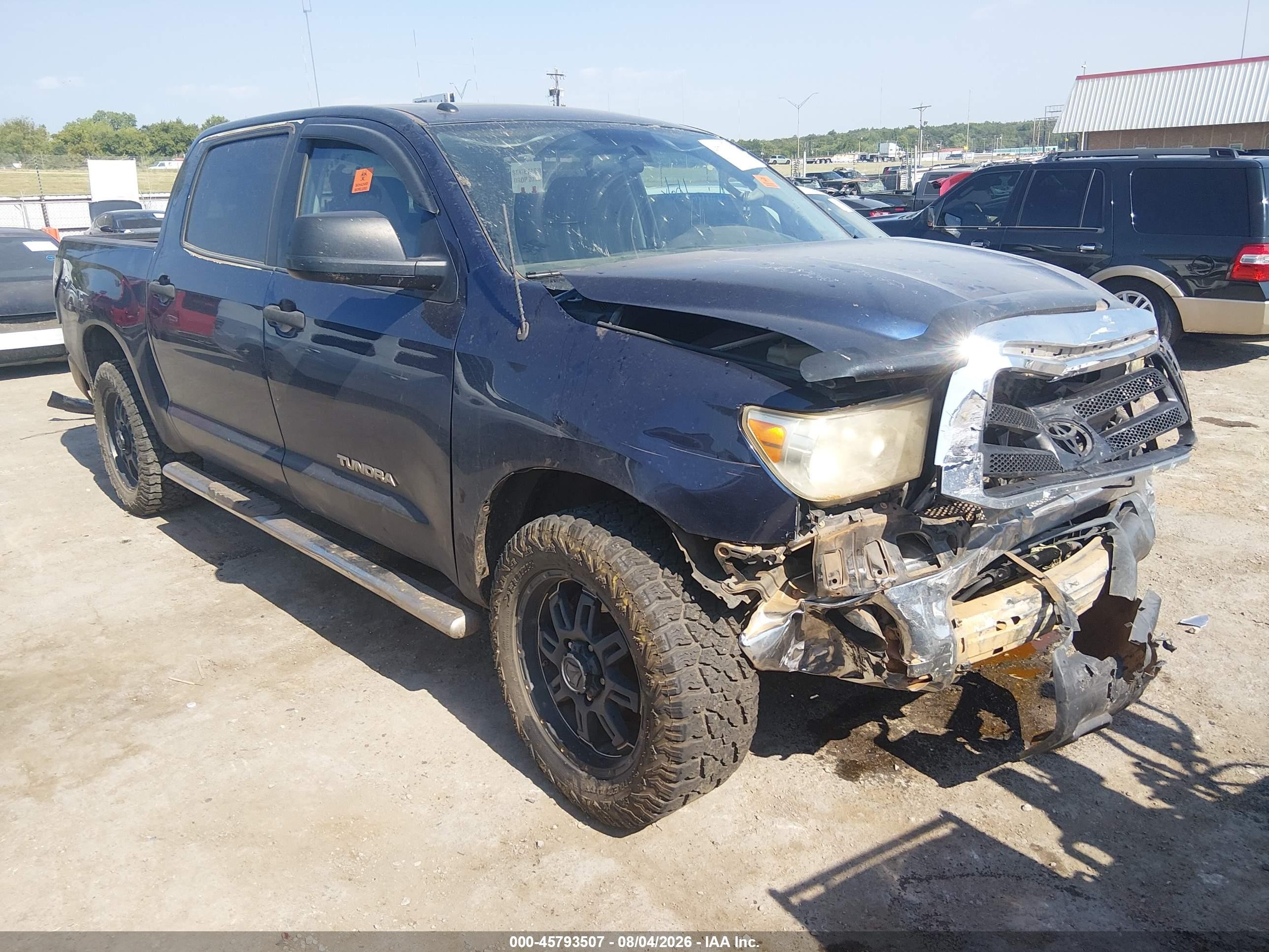 2012 Toyota Tundra Grade 4.6l V8 Blue vin: 5TFDM5F16CX032305