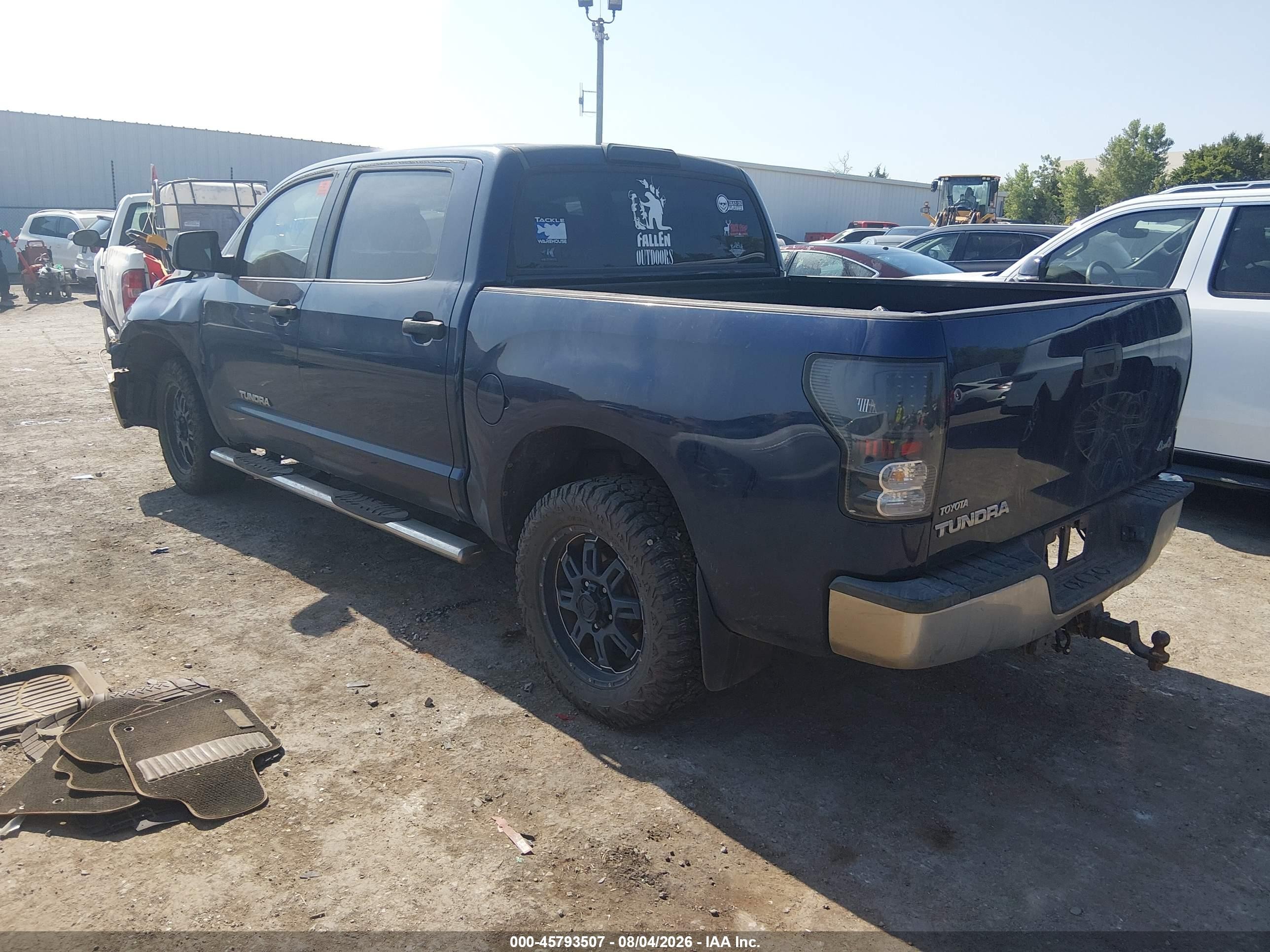 2012 Toyota Tundra Grade 4.6l V8 Blue vin: 5TFDM5F16CX032305