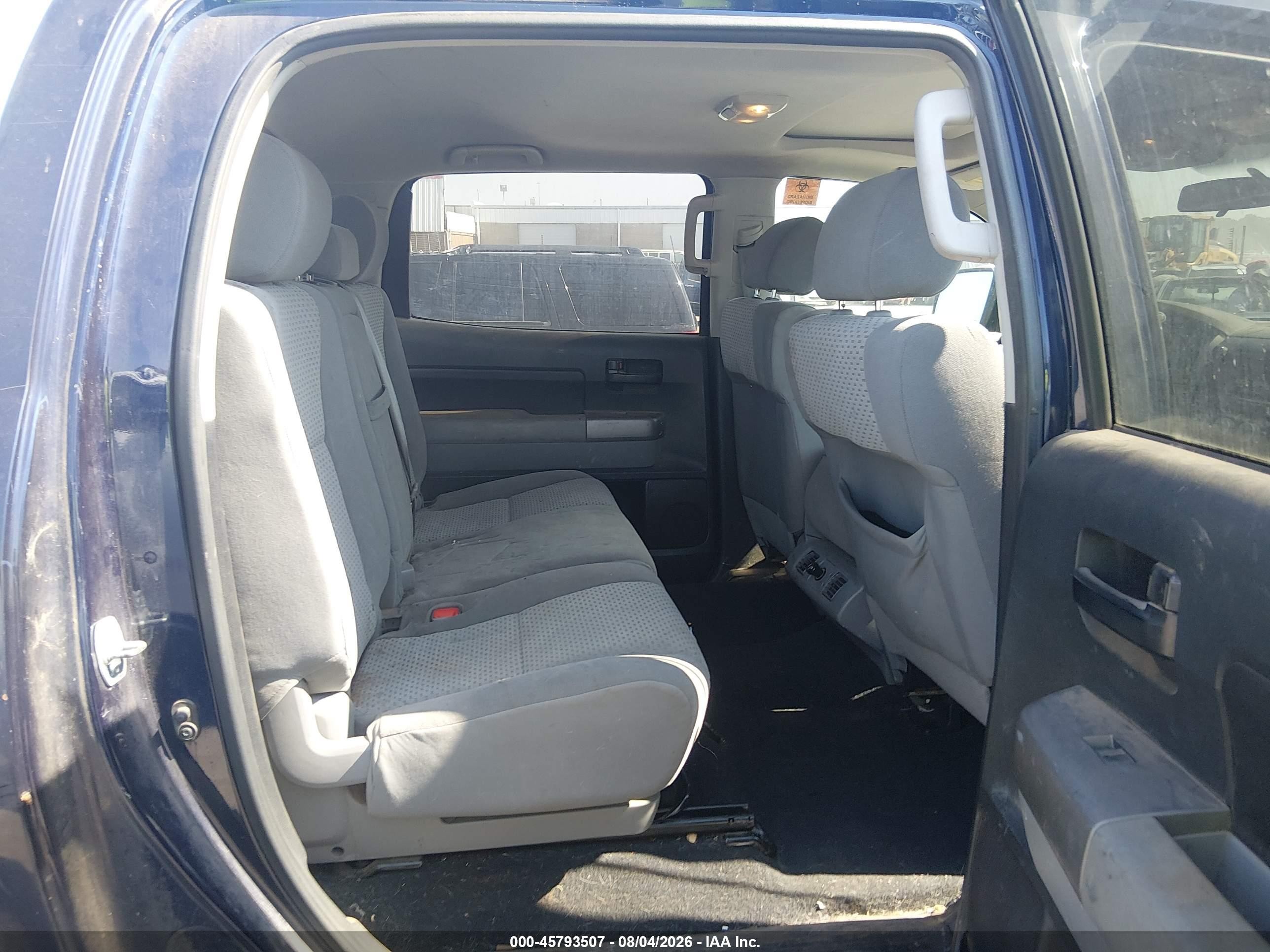 2012 Toyota Tundra Grade 4.6l V8 Blue vin: 5TFDM5F16CX032305