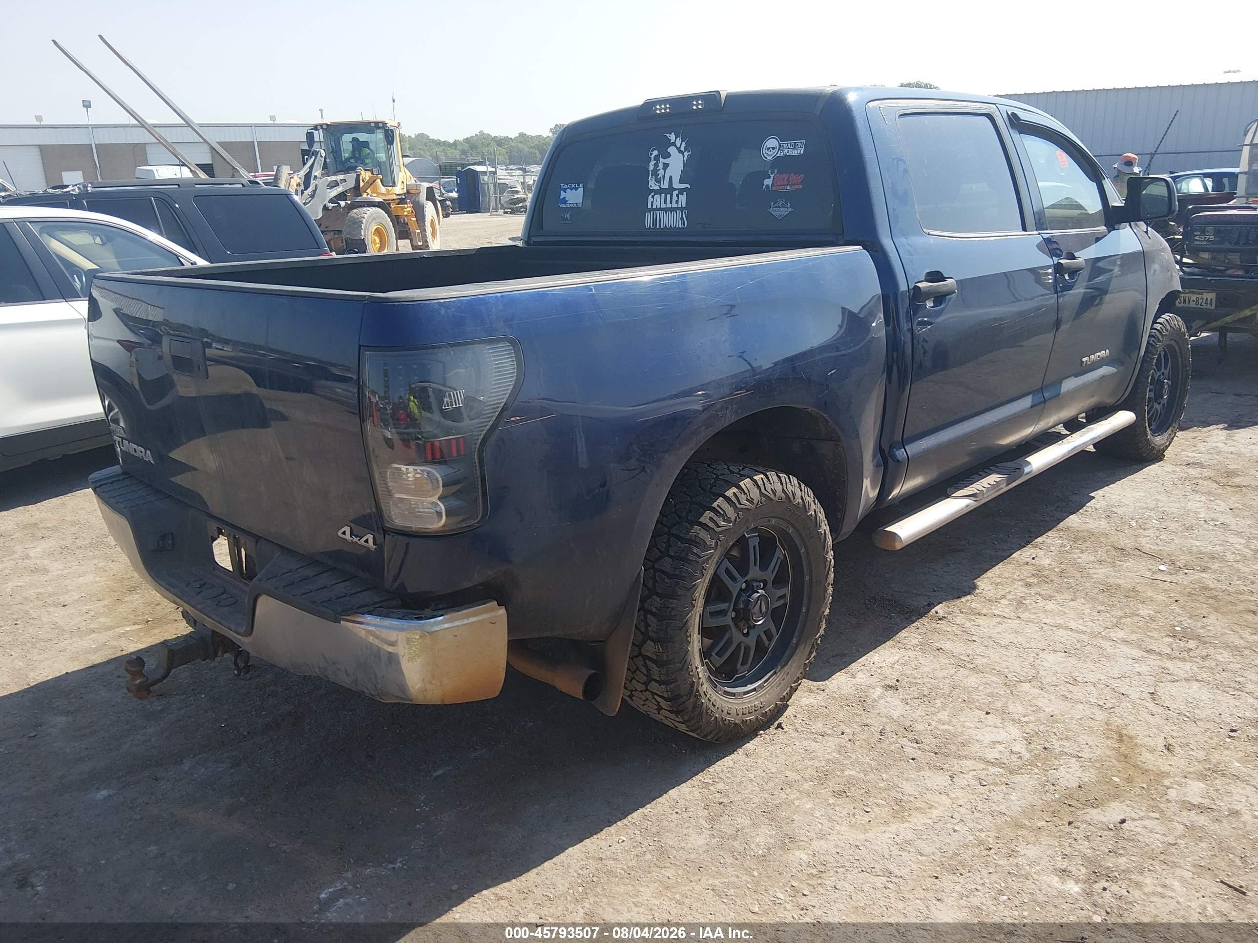 2012 Toyota Tundra Grade 4.6l V8 Blue vin: 5TFDM5F16CX032305