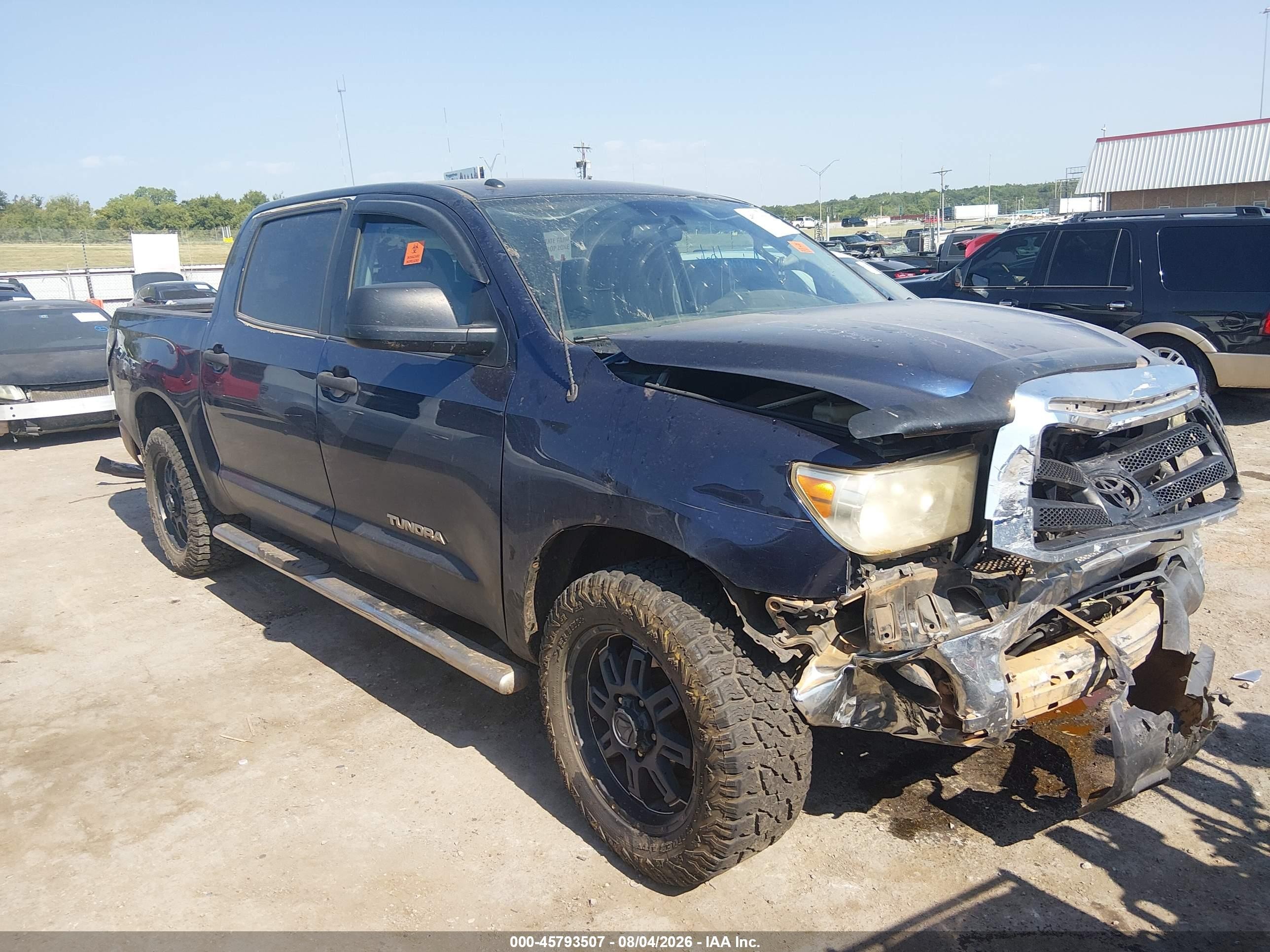 2012 Toyota Tundra Grade 4.6l V8 Blue vin: 5TFDM5F16CX032305