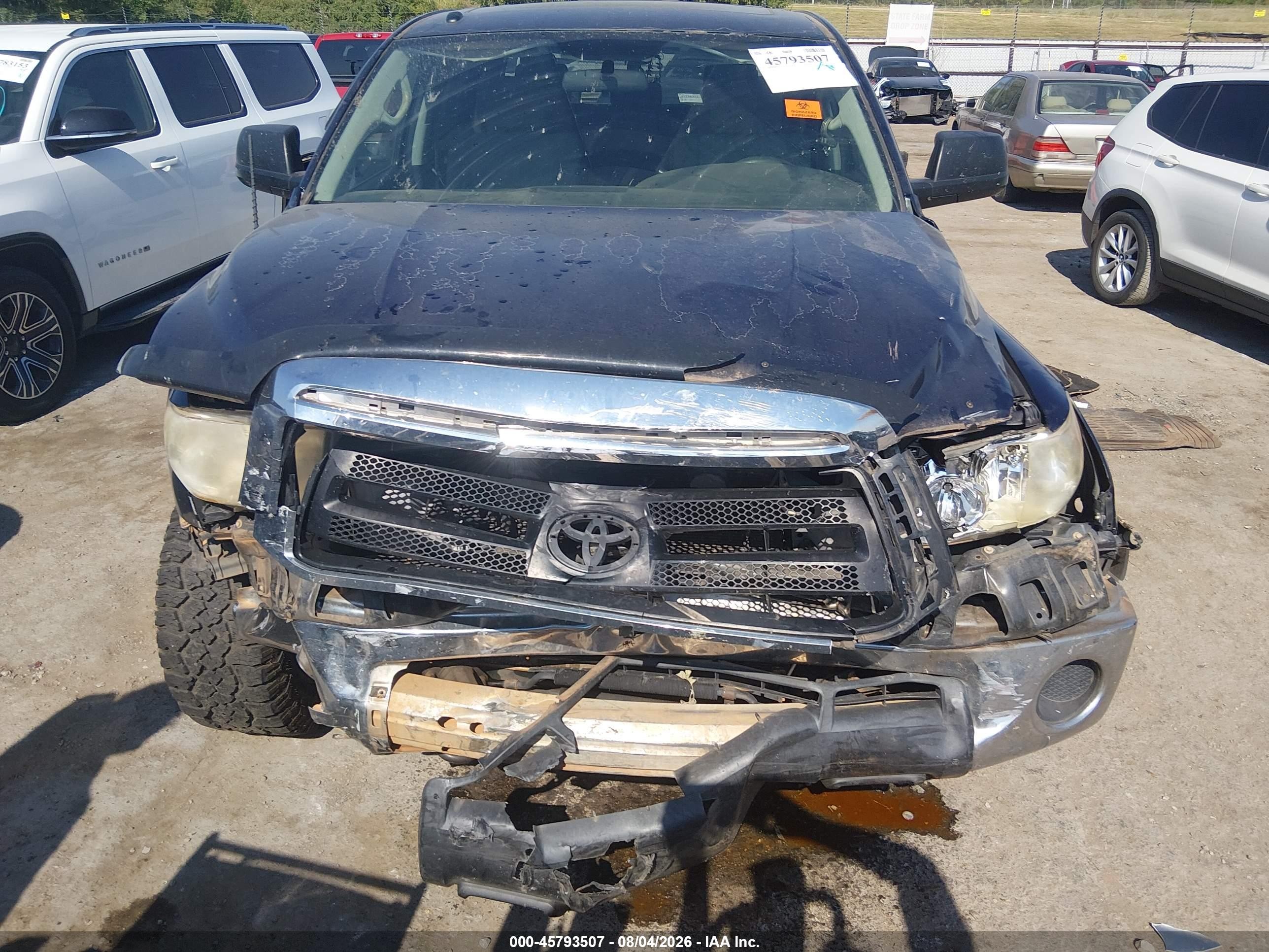 2012 Toyota Tundra Grade 4.6l V8 Blue vin: 5TFDM5F16CX032305