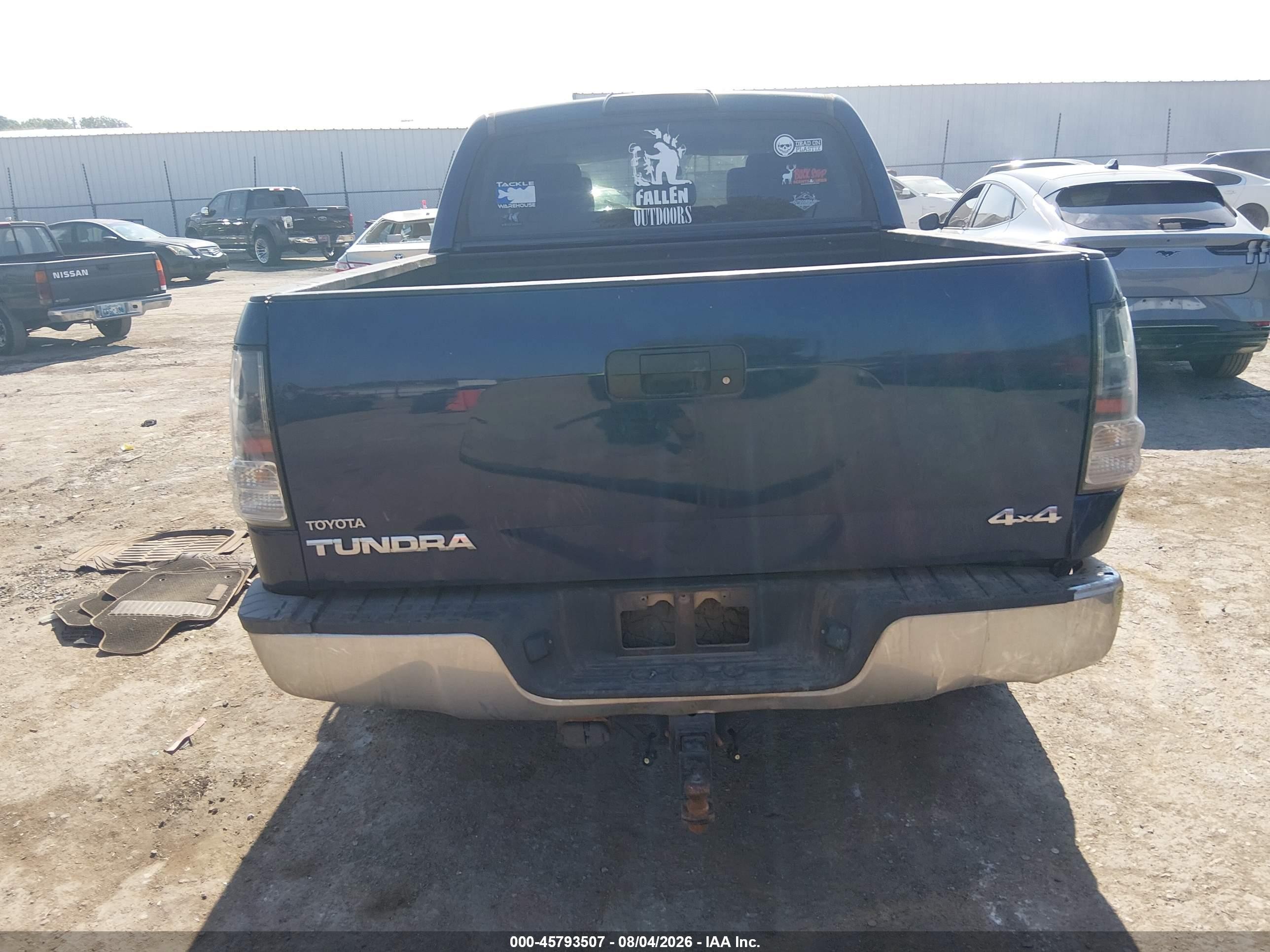 2012 Toyota Tundra Grade 4.6l V8 Blue vin: 5TFDM5F16CX032305