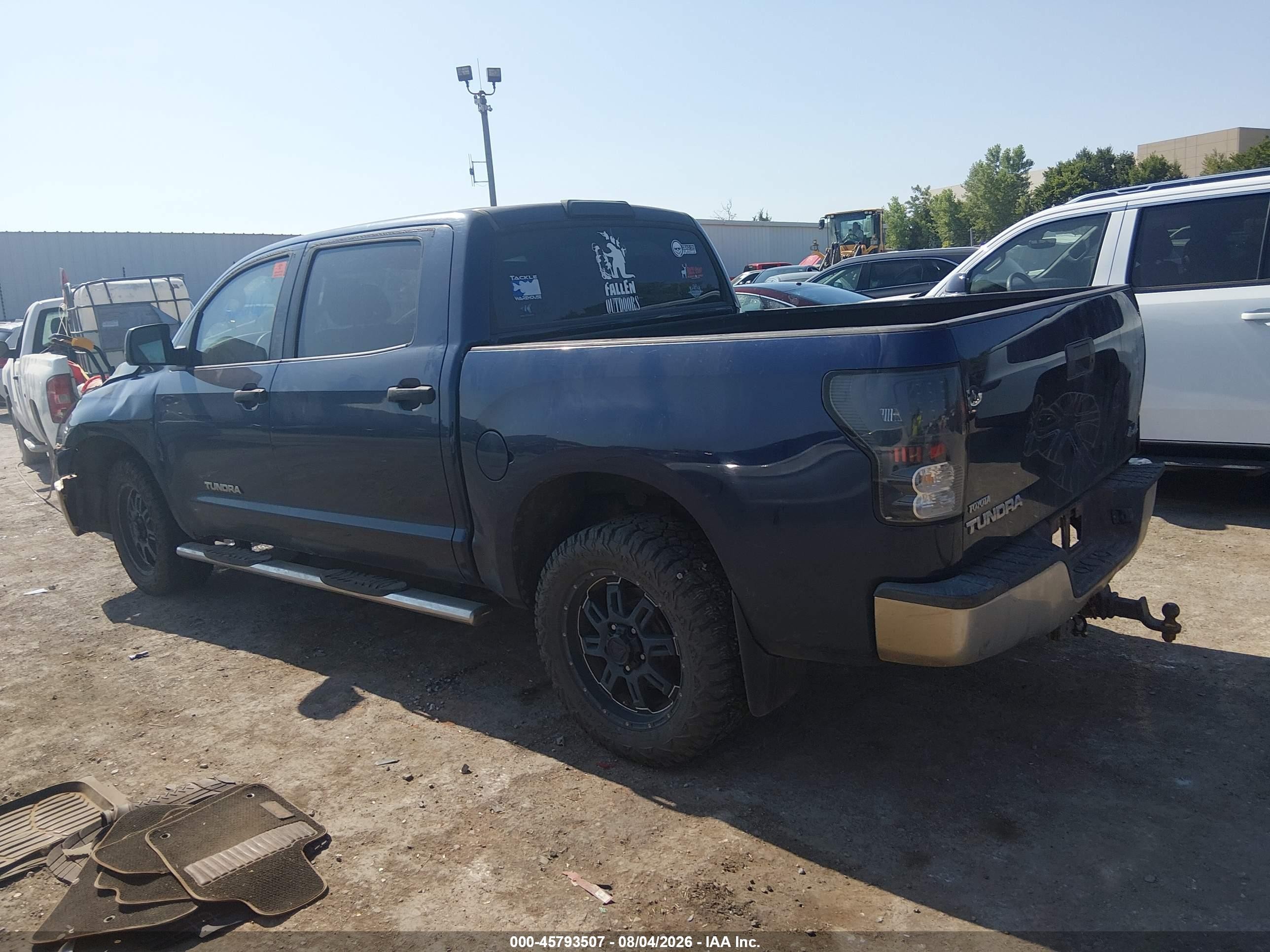 2012 Toyota Tundra Grade 4.6l V8 Blue vin: 5TFDM5F16CX032305