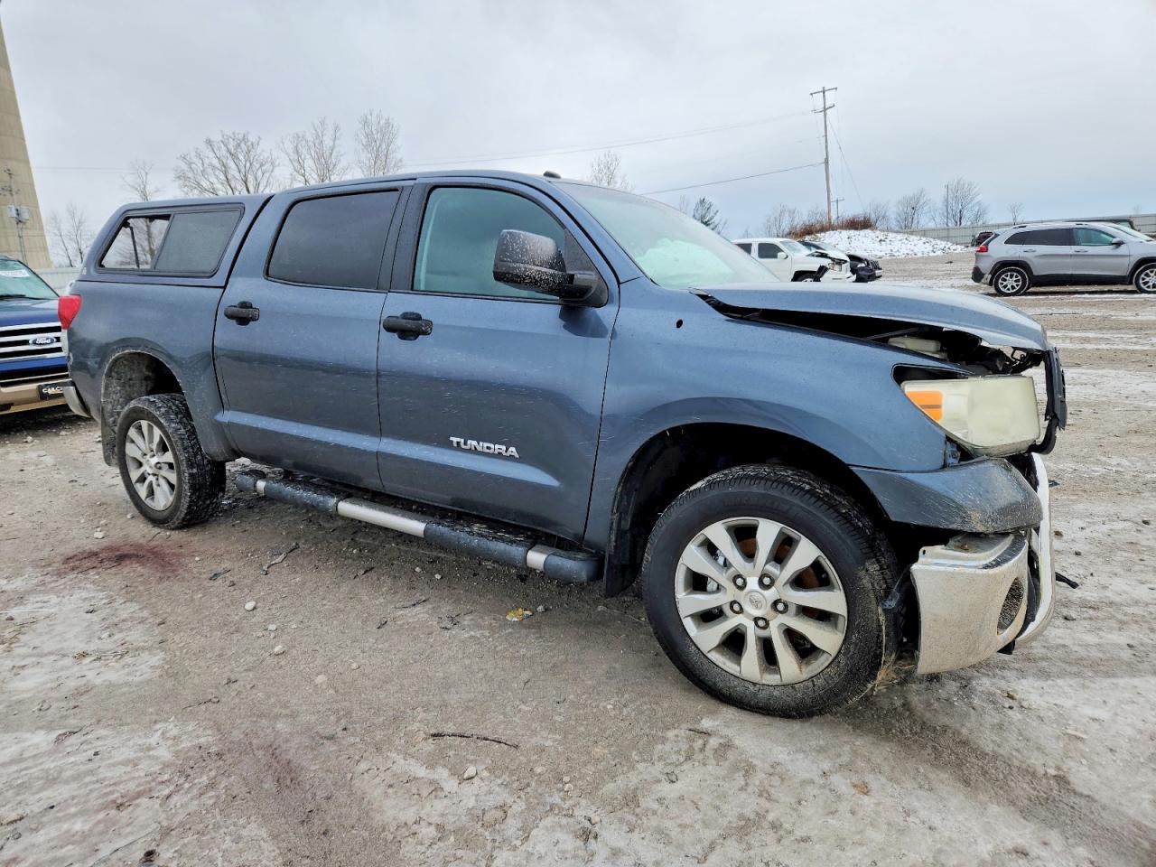 2010 Toyota Tundra Crewmax Sr5 Blue vin: 5TFDM5F18AX011209
