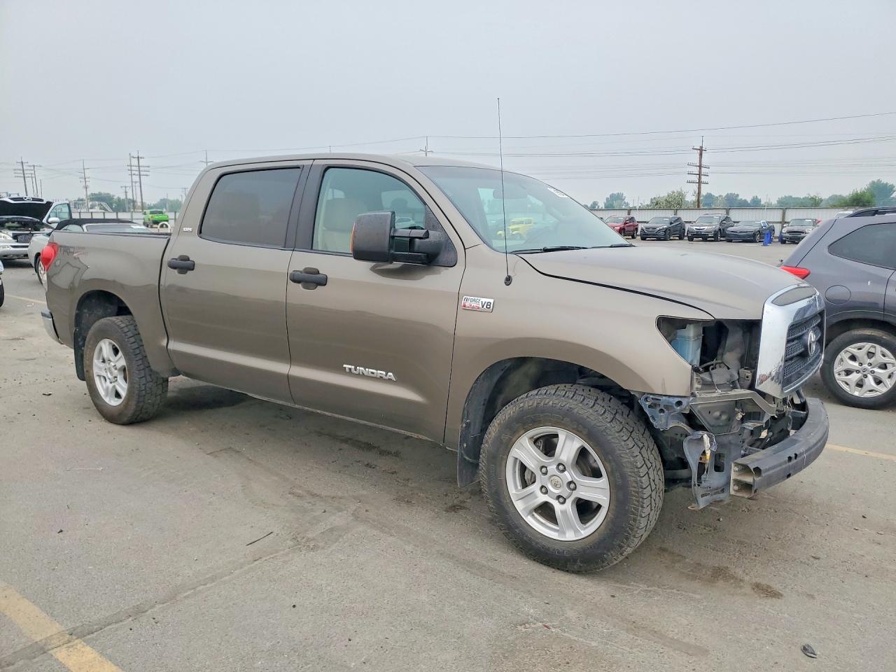 2008 Toyota Tundra Sr5 Gray vin: 5TFDV54108X034543