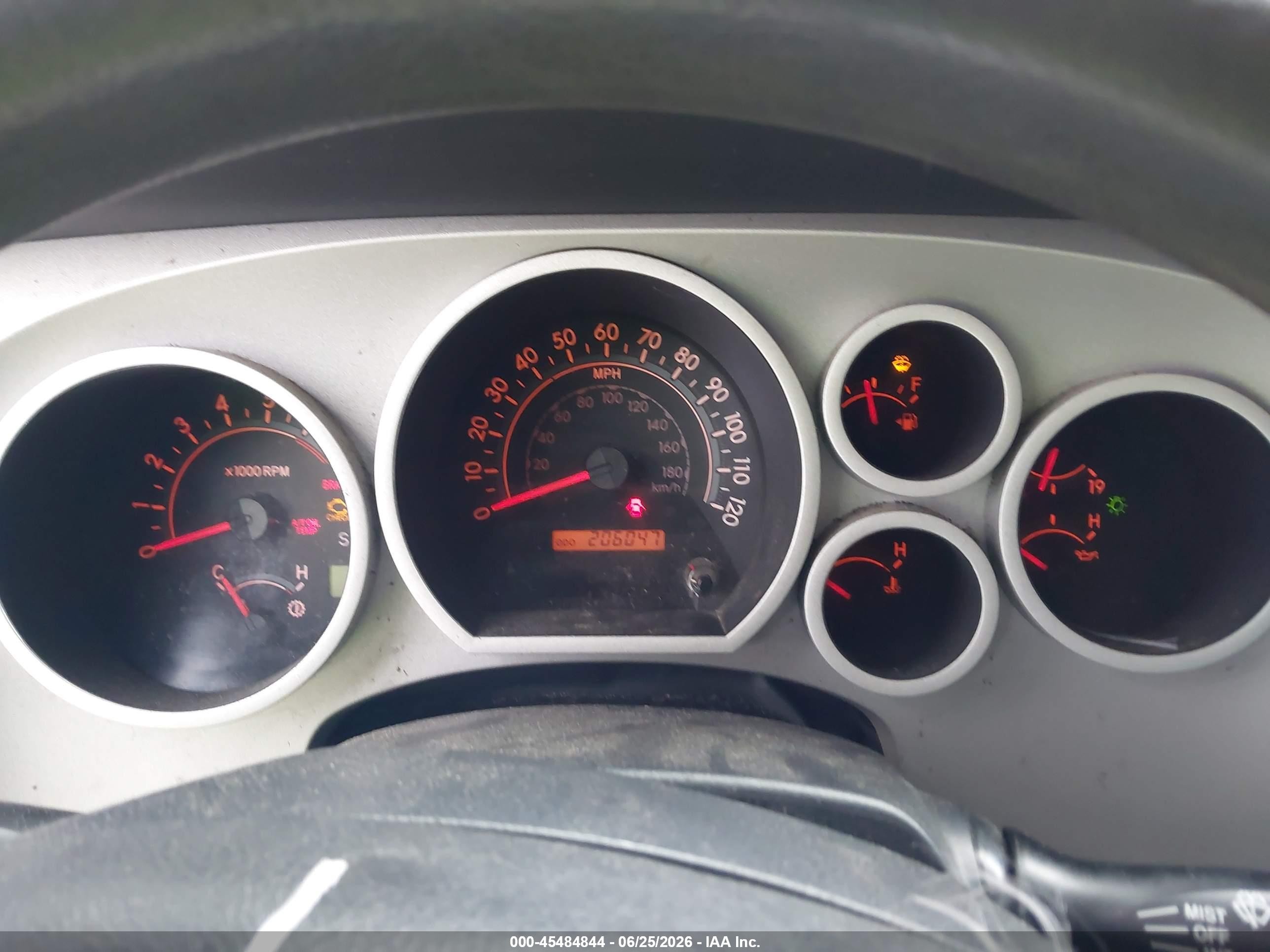 2008 Toyota Tundra Sr5 5.7l V8 Blue vin: 5TFDV54108X055862