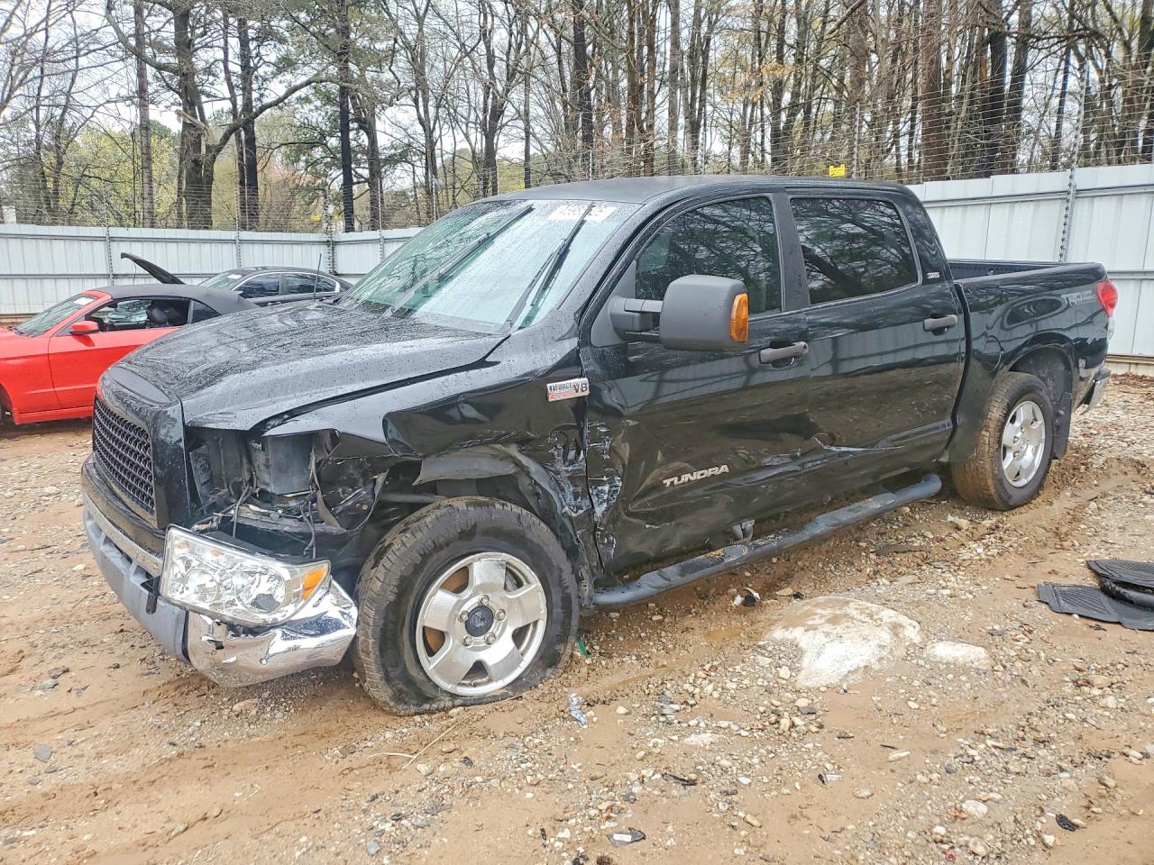 2008 Toyota Tundra Sr5 Black vin: 5TFDV54118X052551