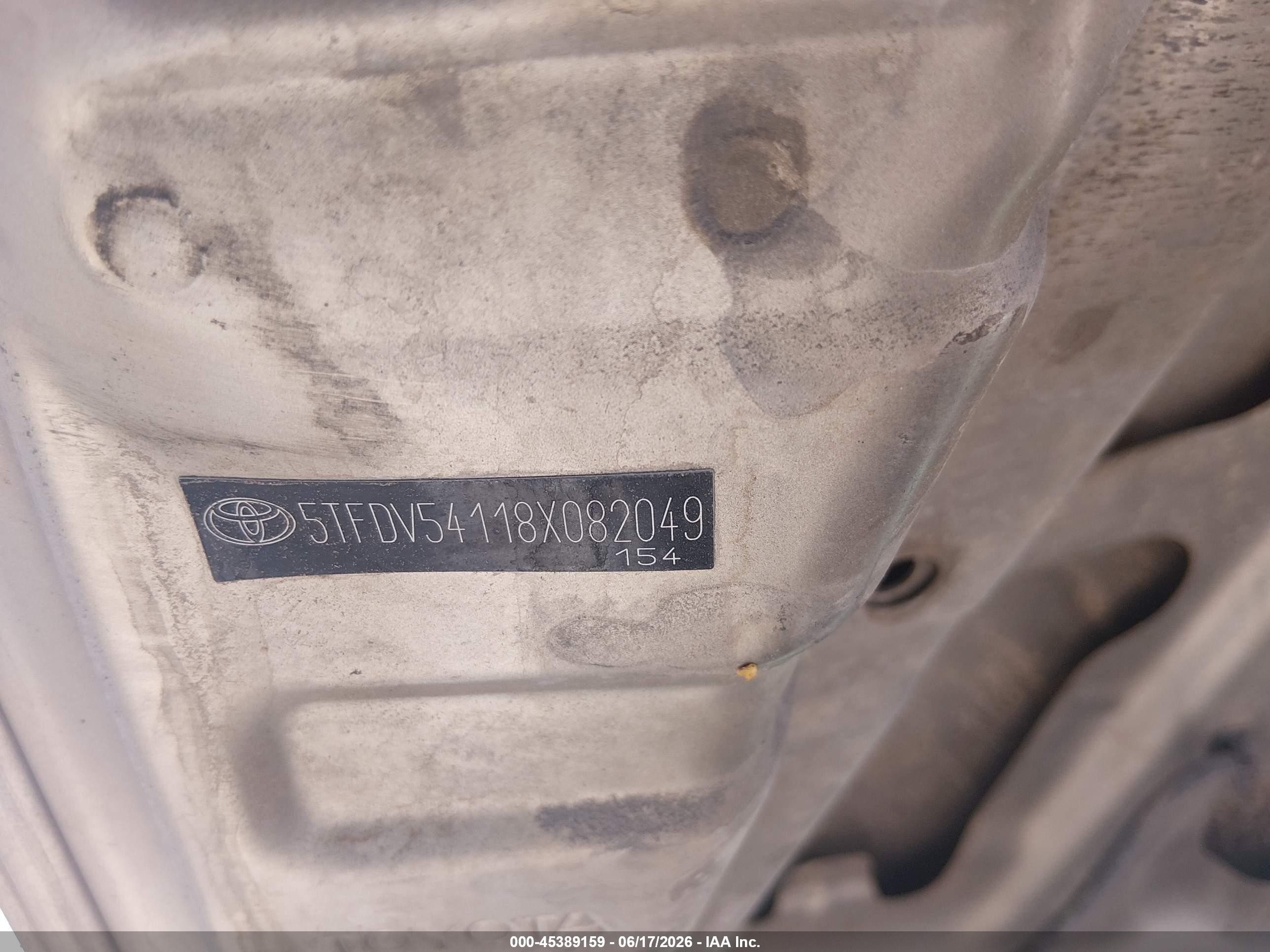 2008 Toyota Tundra Sr5 5.7l V8 Желто-коричневый vin: 5TFDV54118X082049
