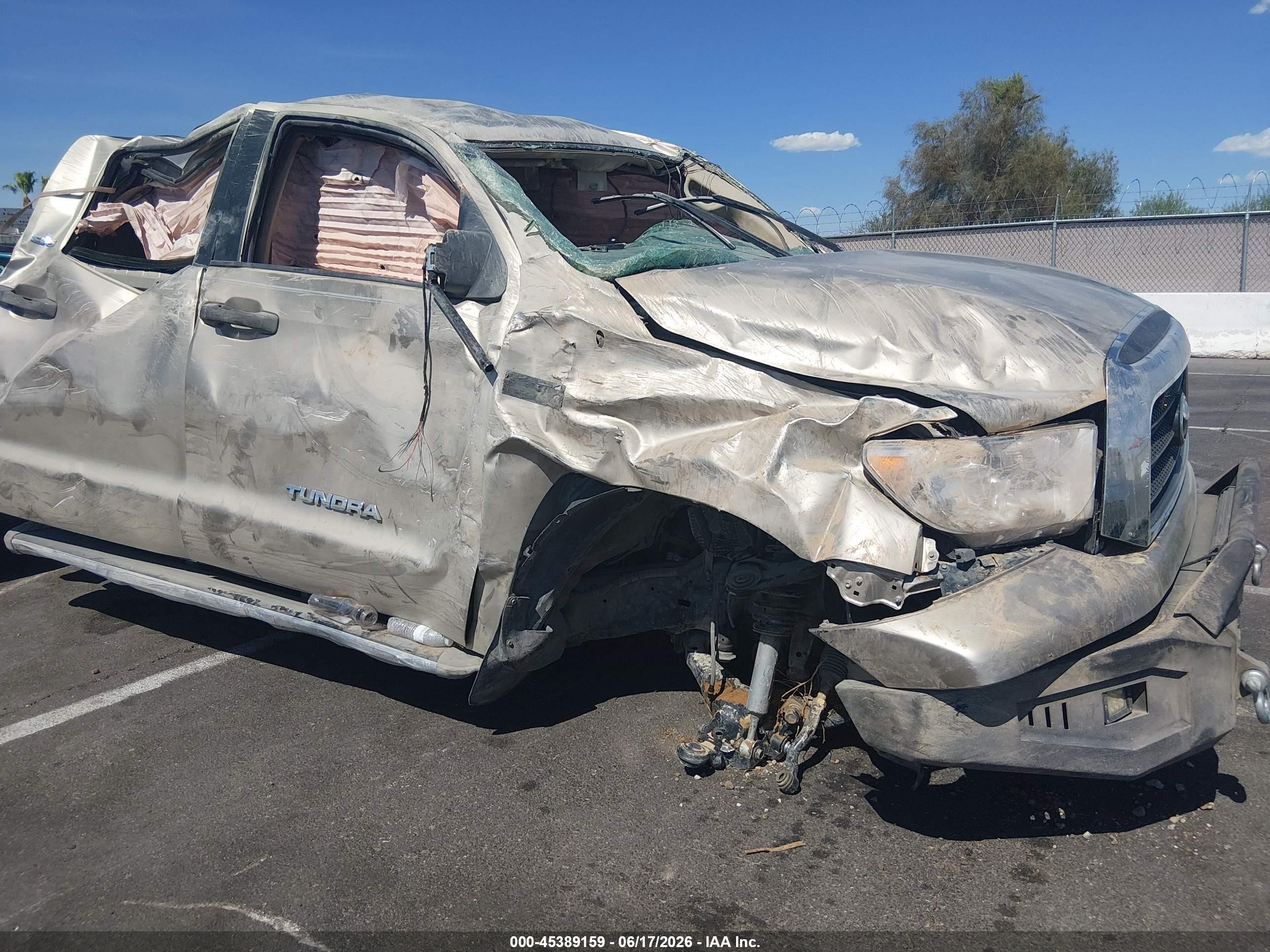2008 Toyota Tundra Sr5 5.7l V8 Желто-коричневый vin: 5TFDV54118X082049