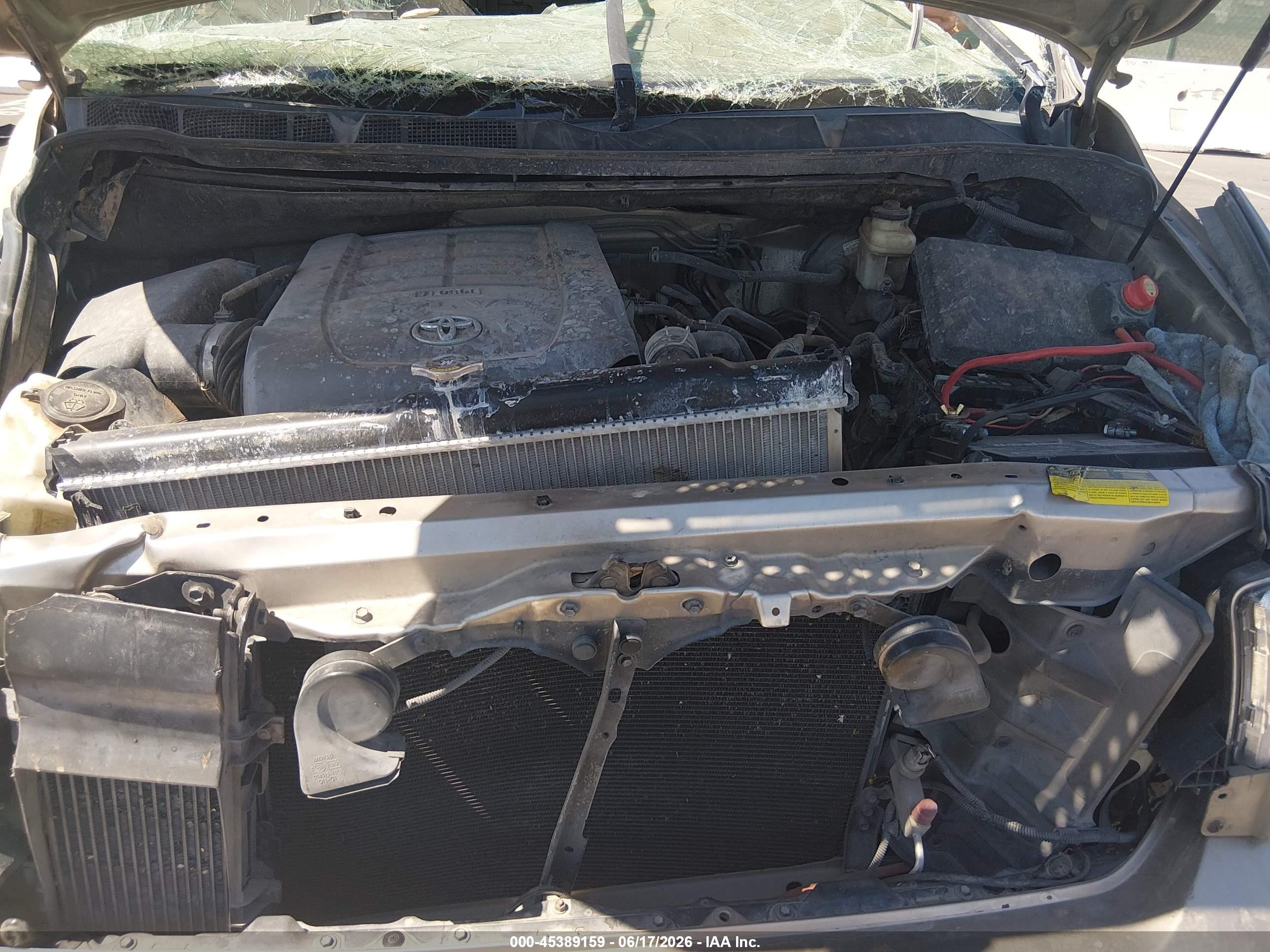 2008 Toyota Tundra Sr5 5.7l V8 Желто-коричневый vin: 5TFDV54118X082049