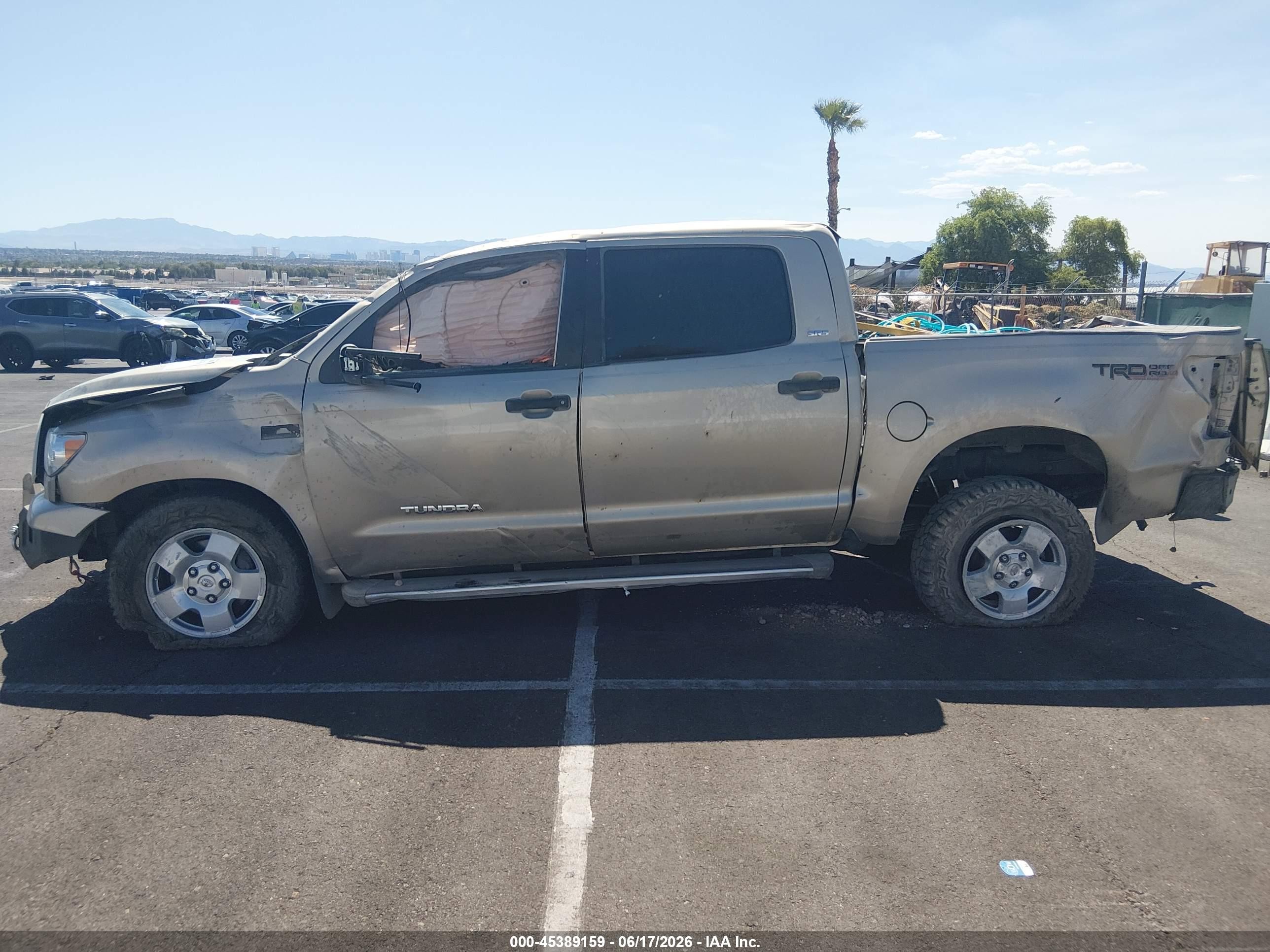 2008 Toyota Tundra Sr5 5.7l V8 Желто-коричневый vin: 5TFDV54118X082049