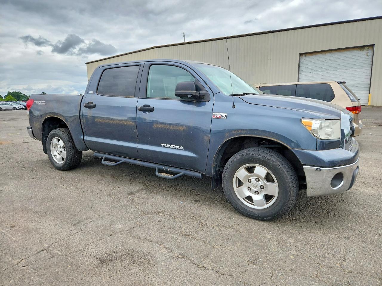 2008 Toyota Tundra Sr5 Blue vin: 5TFDV54138X052549