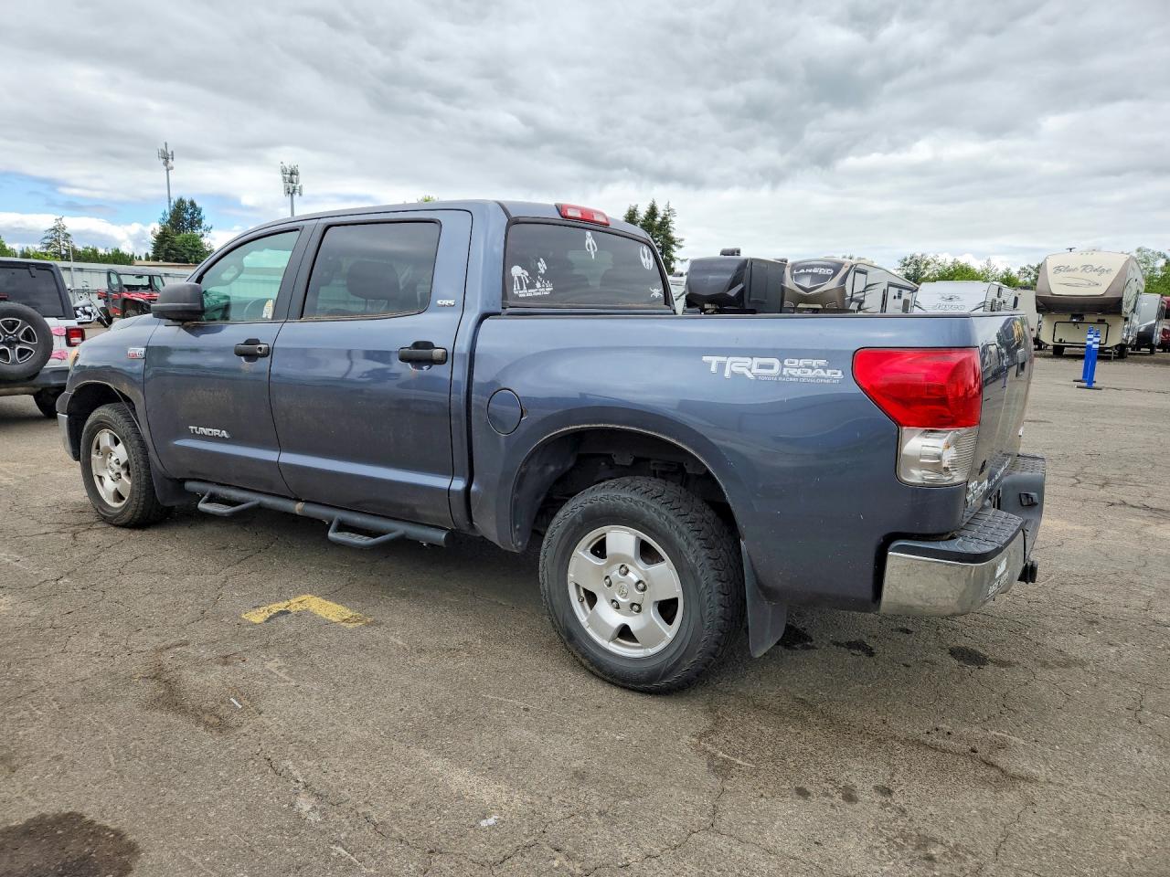2008 Toyota Tundra Sr5 Blue vin: 5TFDV54138X052549