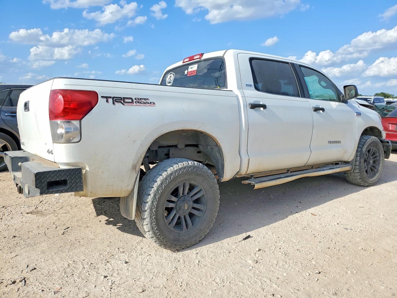 2008 Toyota Tundra Sr5 White vin: 5TFDV54148X033962