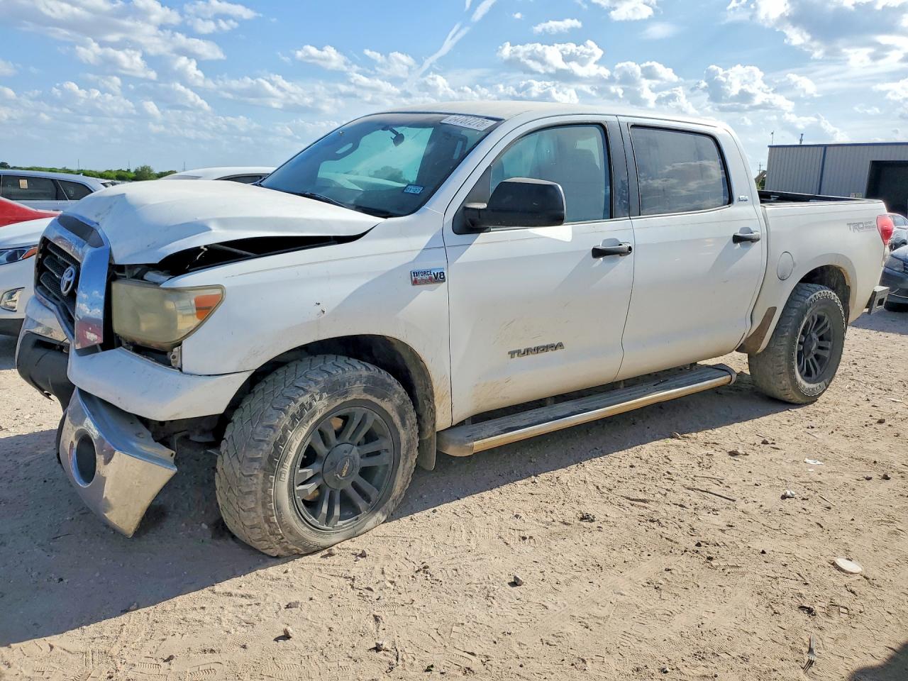2008 Toyota Tundra Sr5 White vin: 5TFDV54148X033962