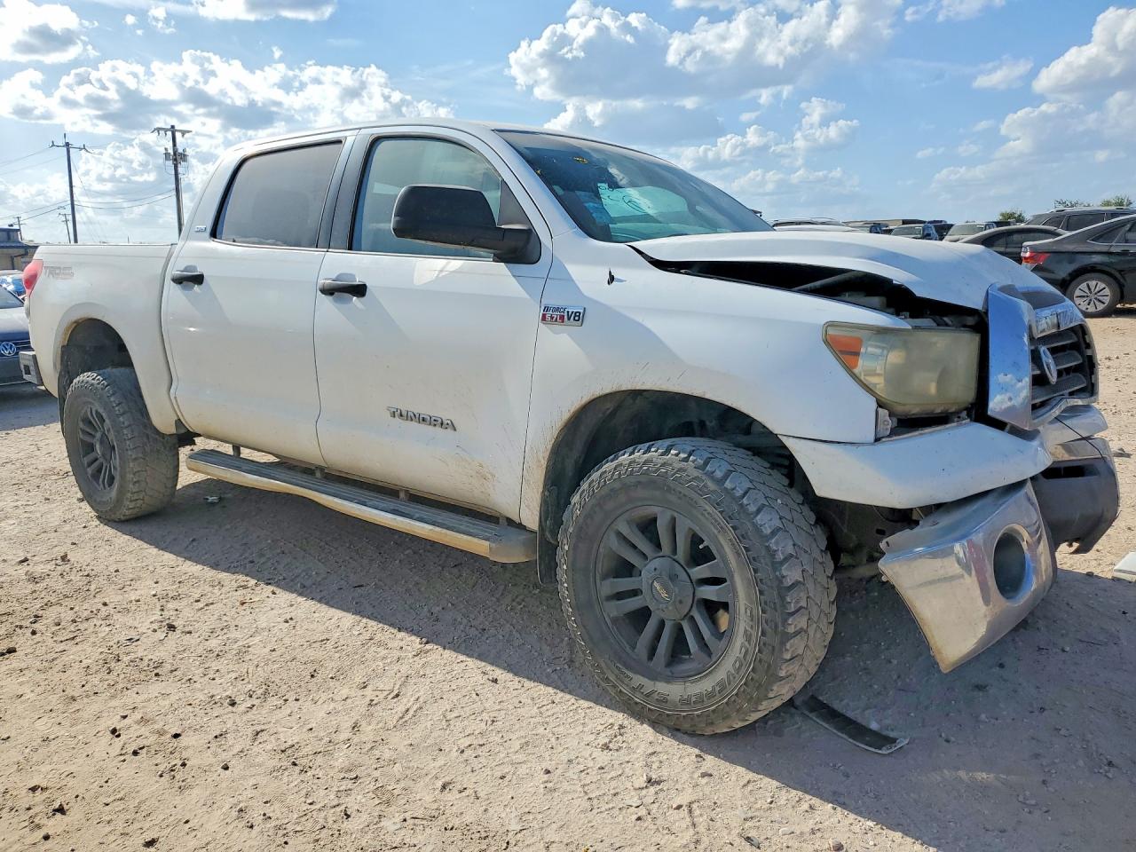 2008 Toyota Tundra Sr5 White vin: 5TFDV54148X033962