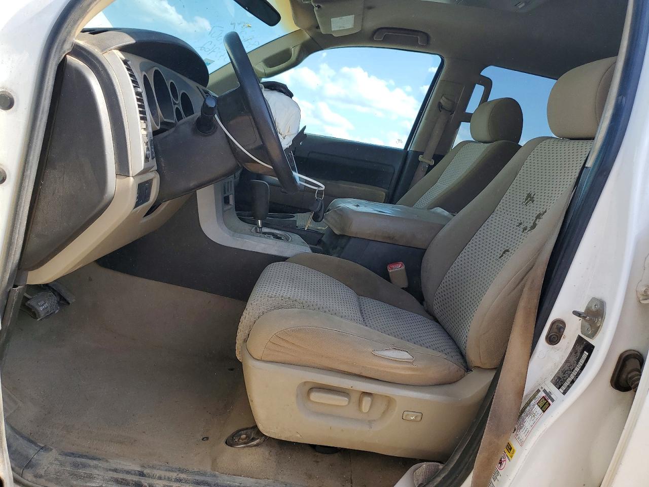 2008 Toyota Tundra Sr5 White vin: 5TFDV54148X033962