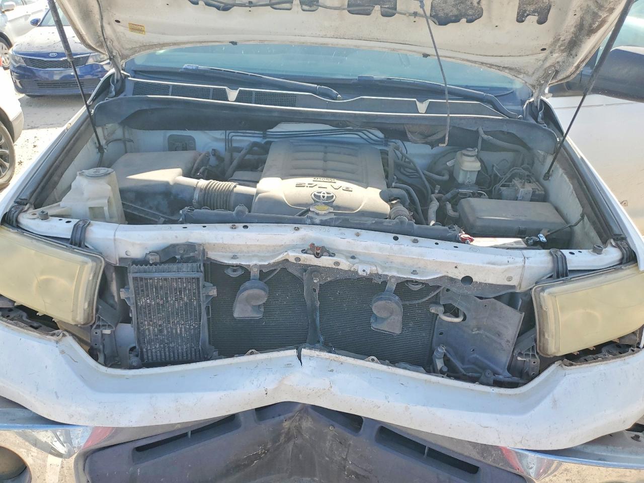 2008 Toyota Tundra Sr5 White vin: 5TFDV54148X033962
