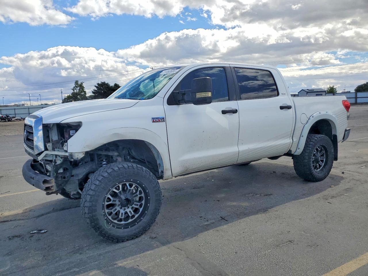 2009 Toyota Tundra Sr5 White vin: 5TFDV54169X087183