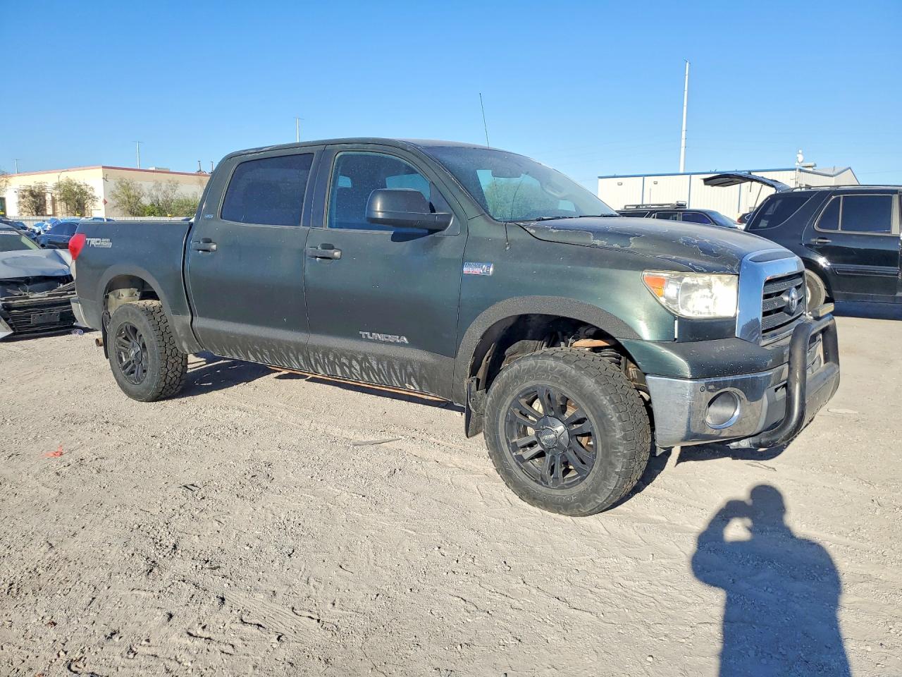 2008 Toyota Tundra Sr5 Green vin: 5TFDV54178X078040