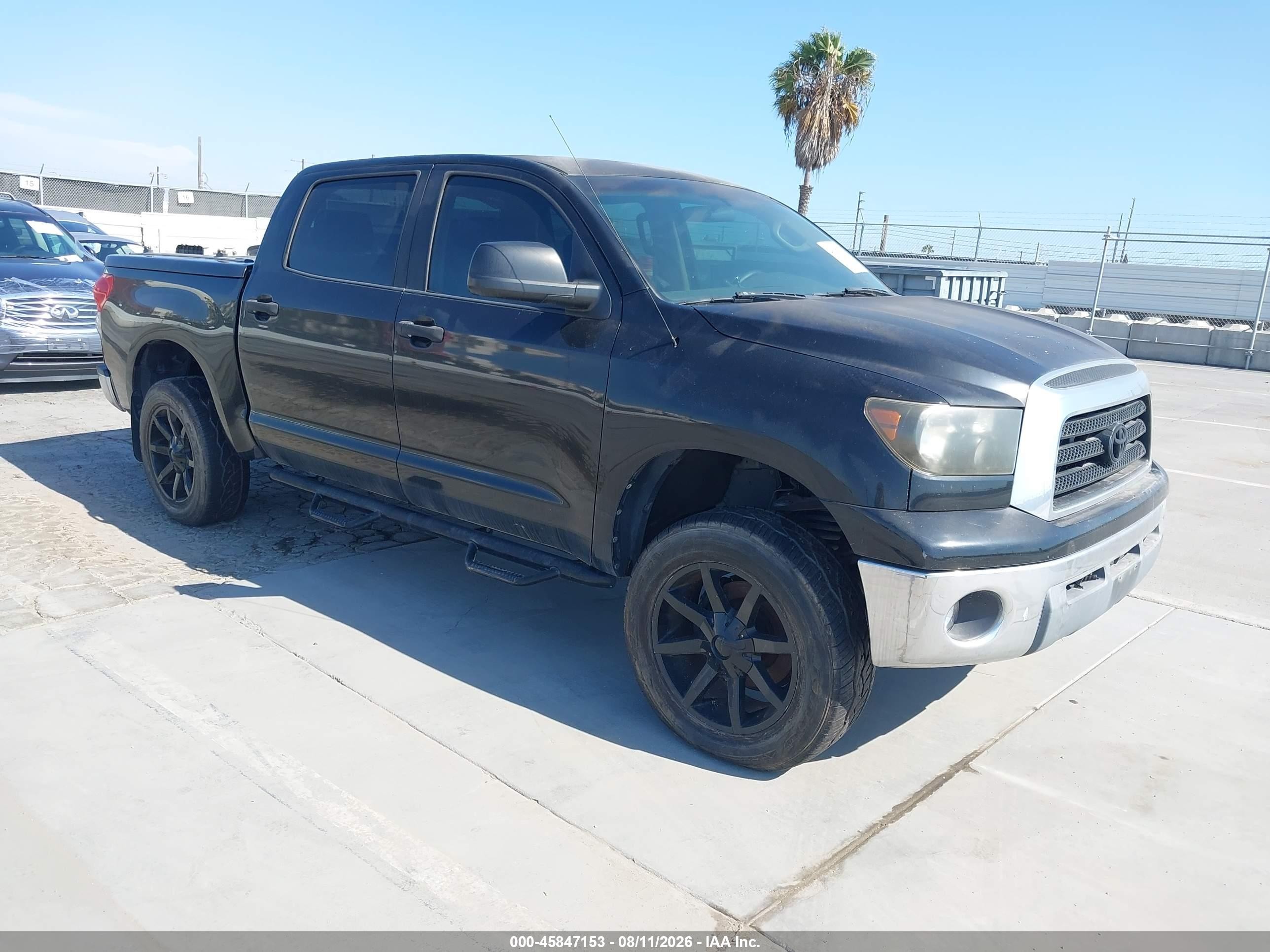 2008 Toyota Tundra Base 5.7l V8 Black vin: 5TFDV54188X078614