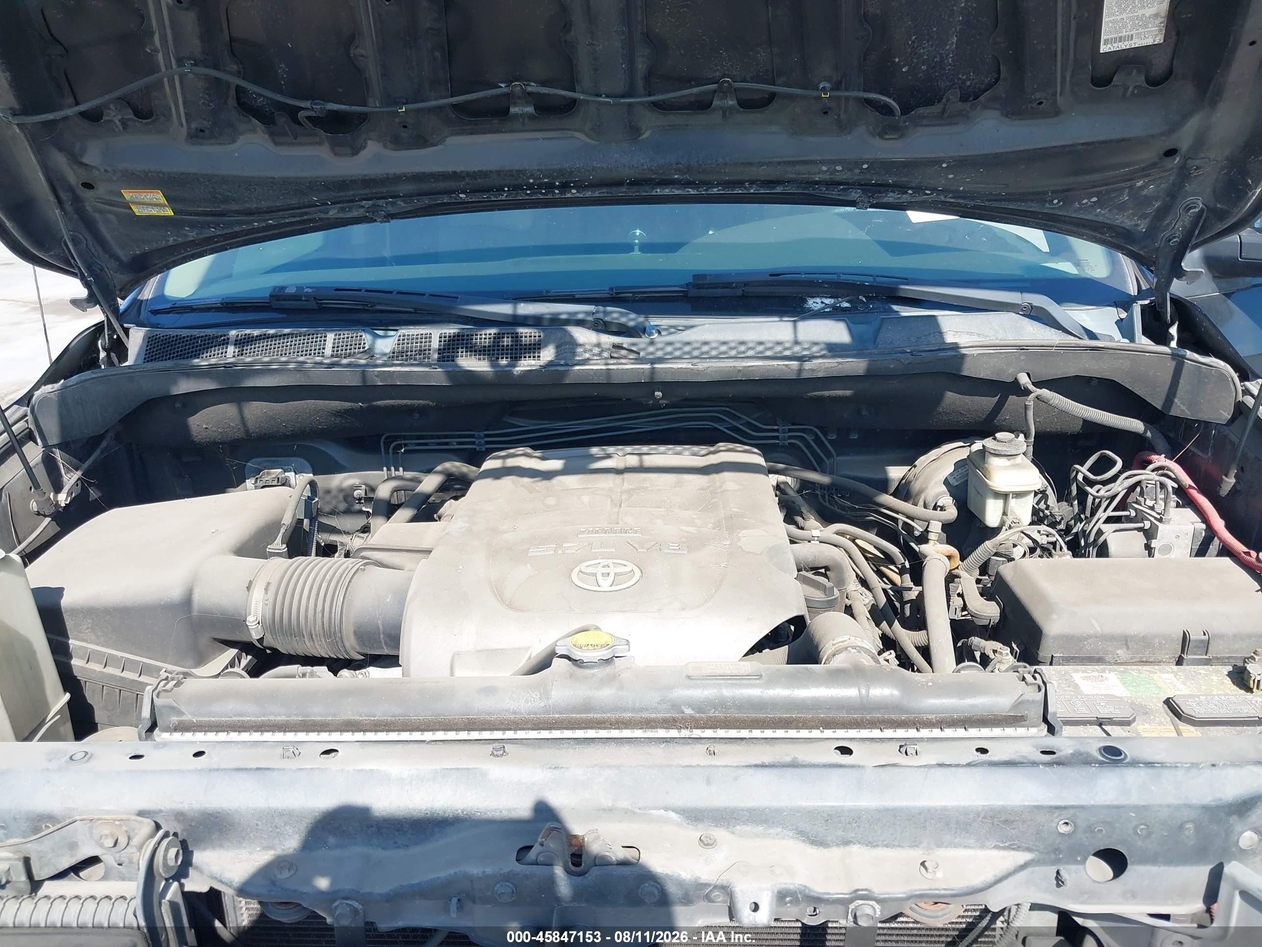 2008 Toyota Tundra Base 5.7l V8 Черный vin: 5TFDV54188X078614