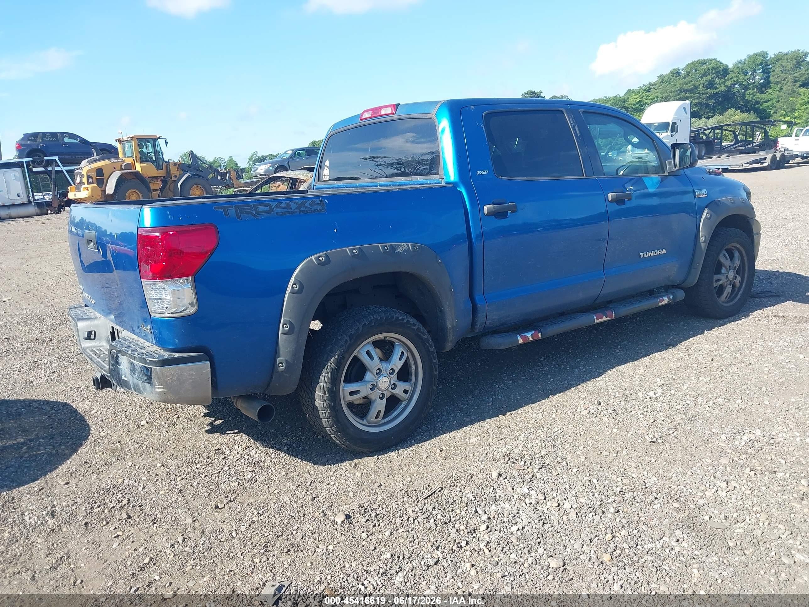 2008 Toyota Tundra Sr5 5.7l V8 Синий vin: 5TFDV541X8X054086