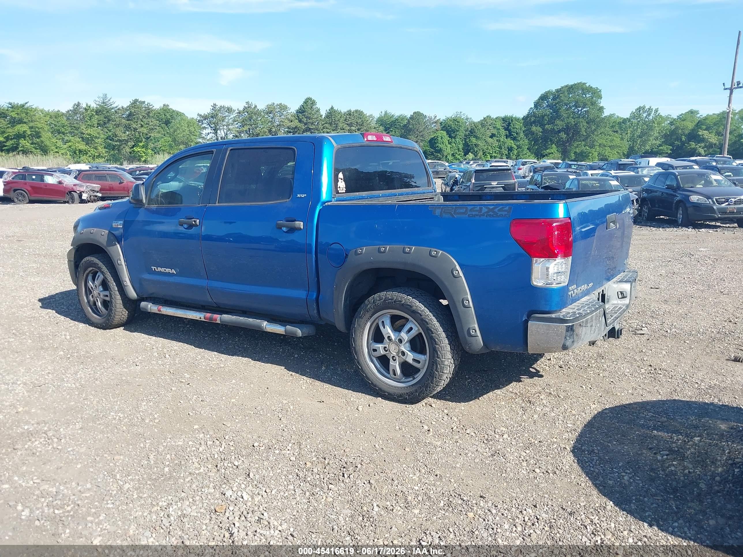 2008 Toyota Tundra Sr5 5.7l V8 Синий vin: 5TFDV541X8X054086