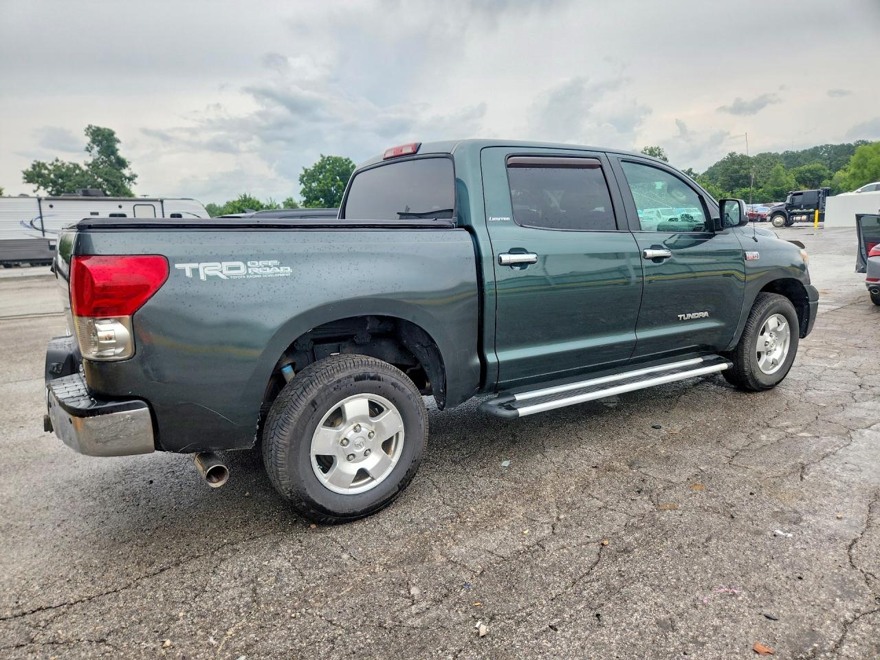 2007 Toyota Tundra Crewmax Limited Green vin: 5TFDV58107X026578