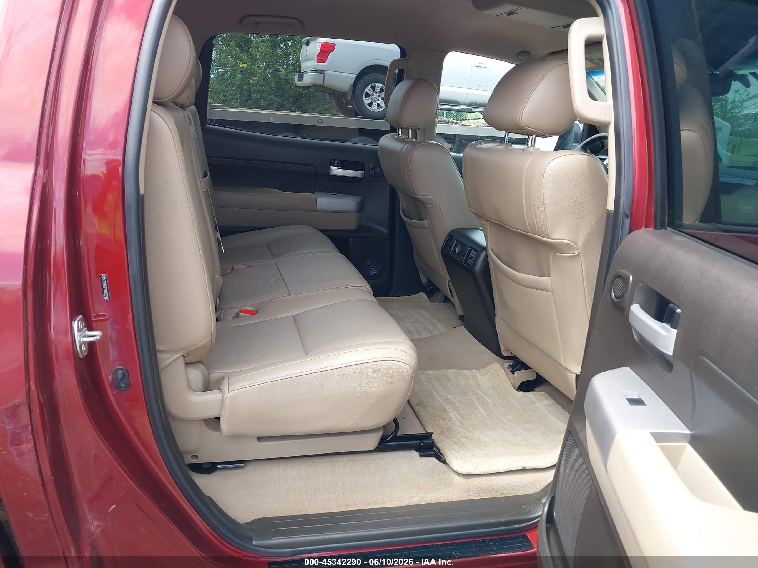 2008 Toyota Tundra Limited 5.7l V8 Burgundy vin: 5TFDV58108X052986