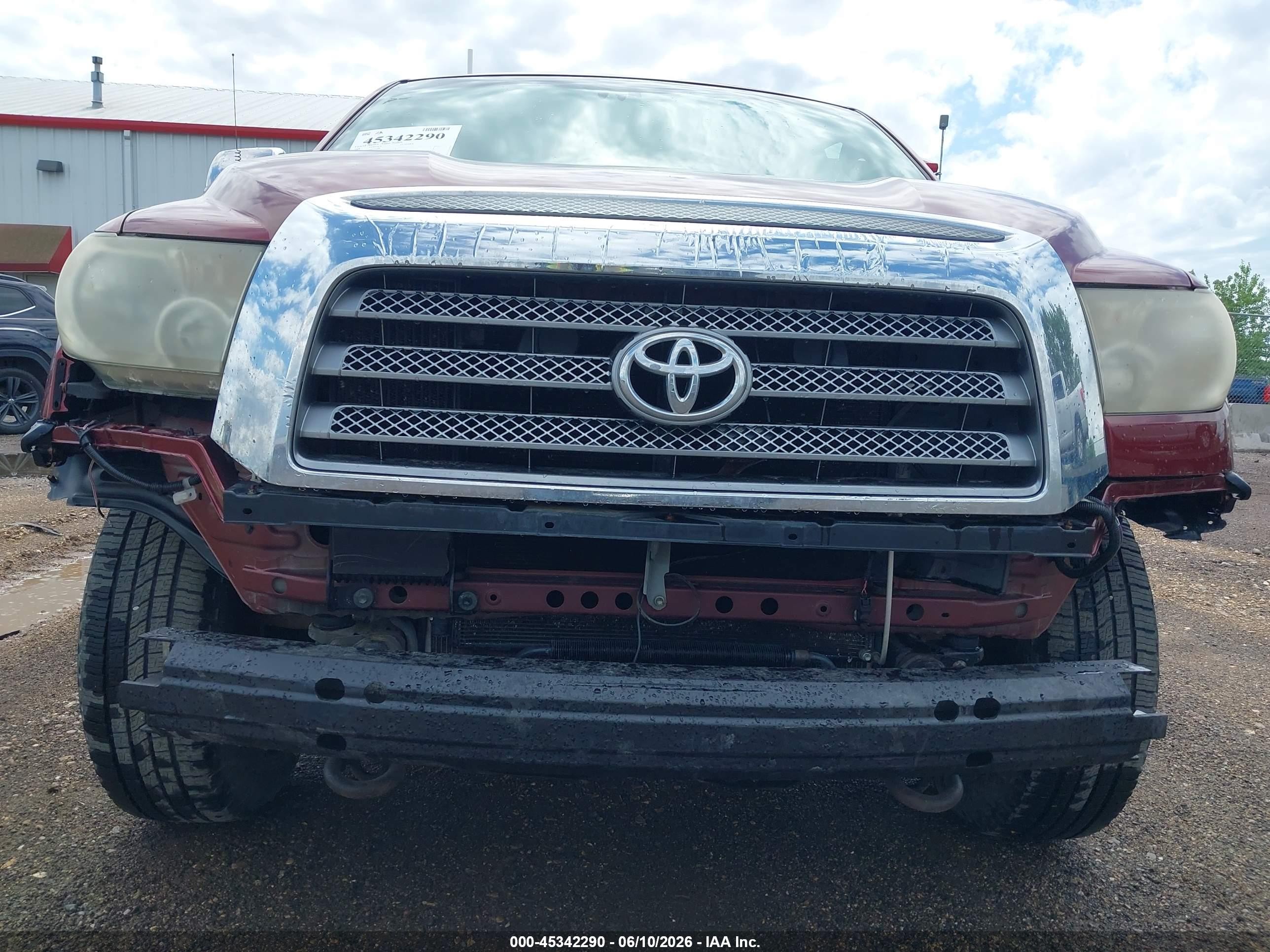 2008 Toyota Tundra Limited 5.7l V8 Burgundy vin: 5TFDV58108X052986