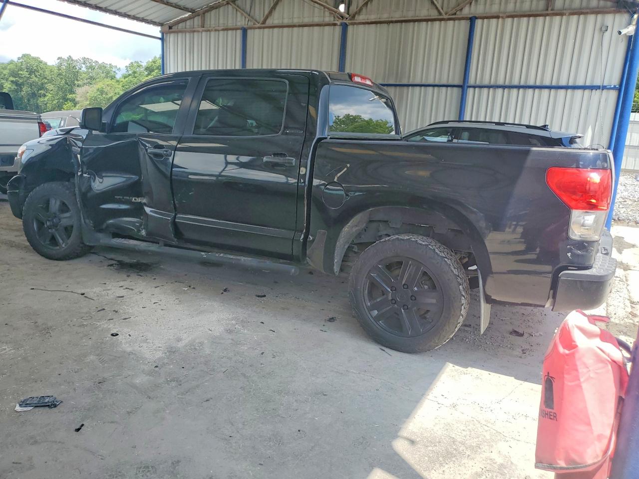 2008 Toyota Tundra Crewmax Limited Black vin: 5TFDV58108X073885