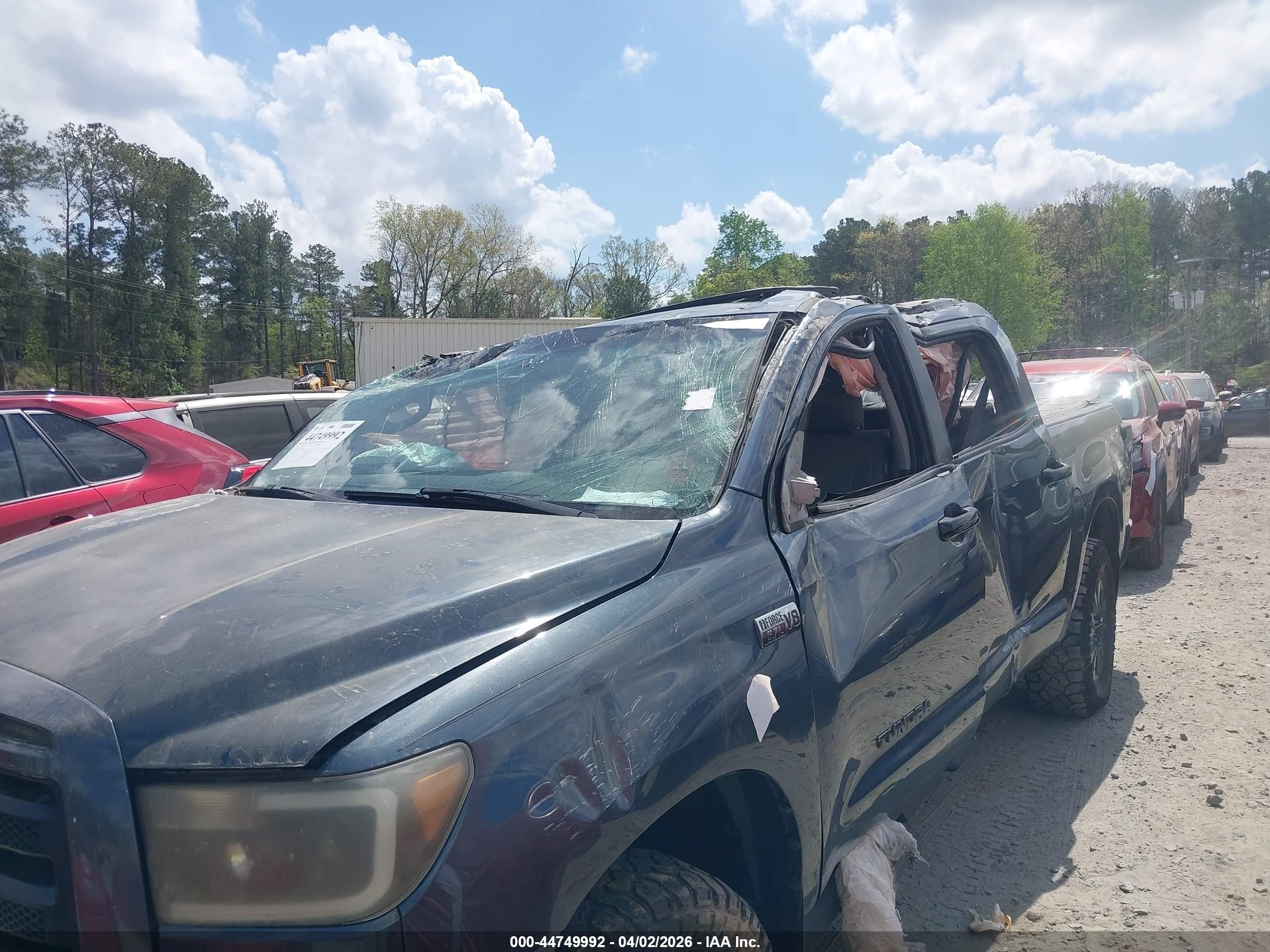 2008 Toyota Tundra Limited 5.7l V8 Gray vin: 5TFDV58108X079654