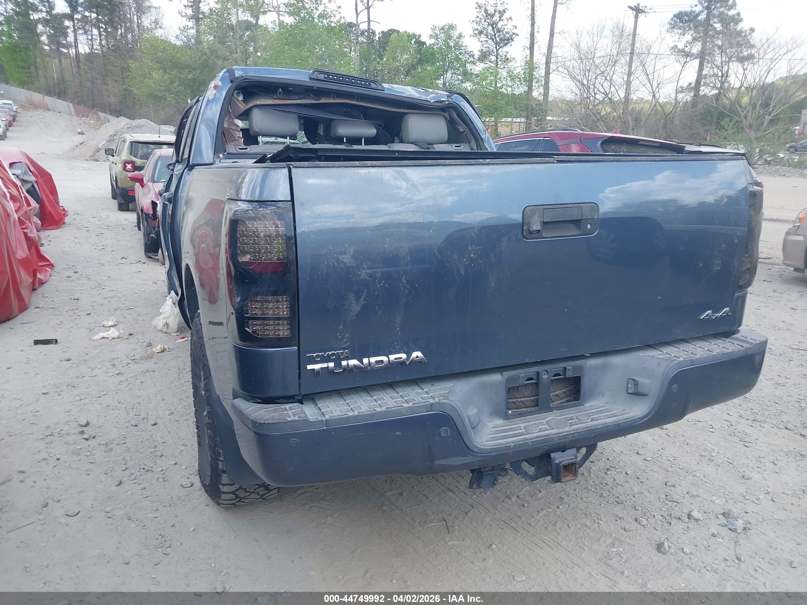 2008 Toyota Tundra Limited 5.7l V8 Gray vin: 5TFDV58108X079654