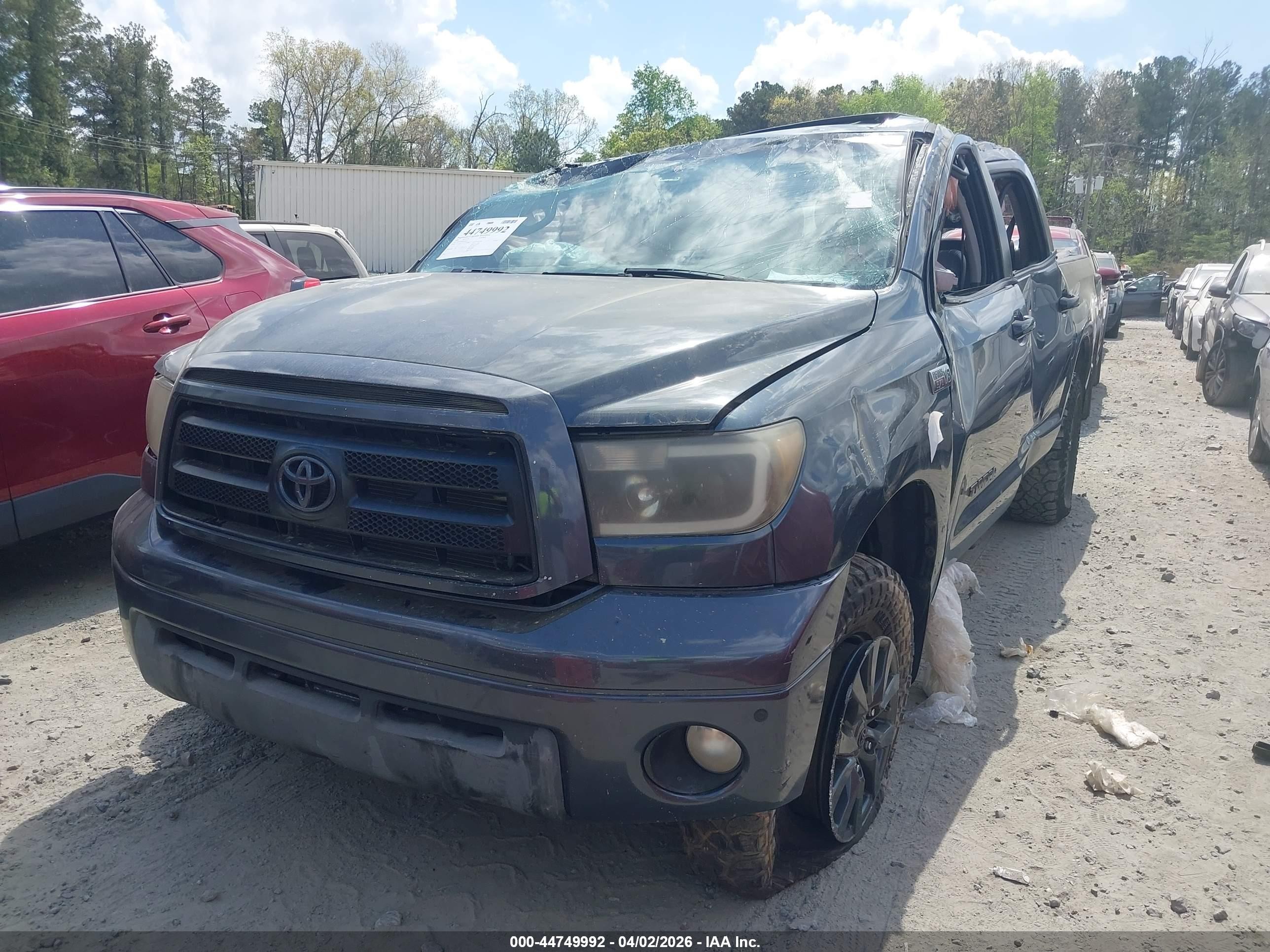 2008 Toyota Tundra Limited 5.7l V8 Gray vin: 5TFDV58108X079654