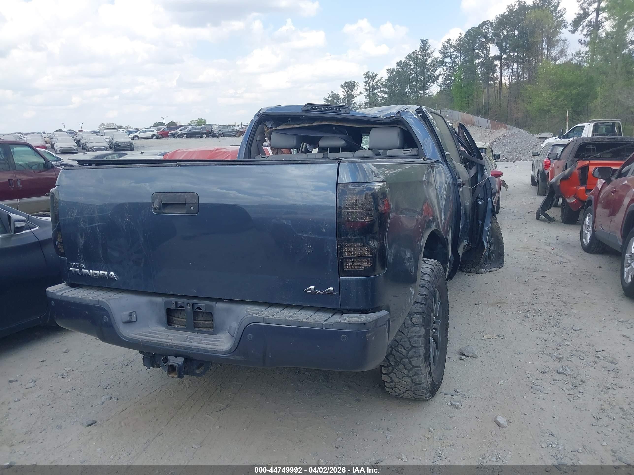 2008 Toyota Tundra Limited 5.7l V8 Gray vin: 5TFDV58108X079654