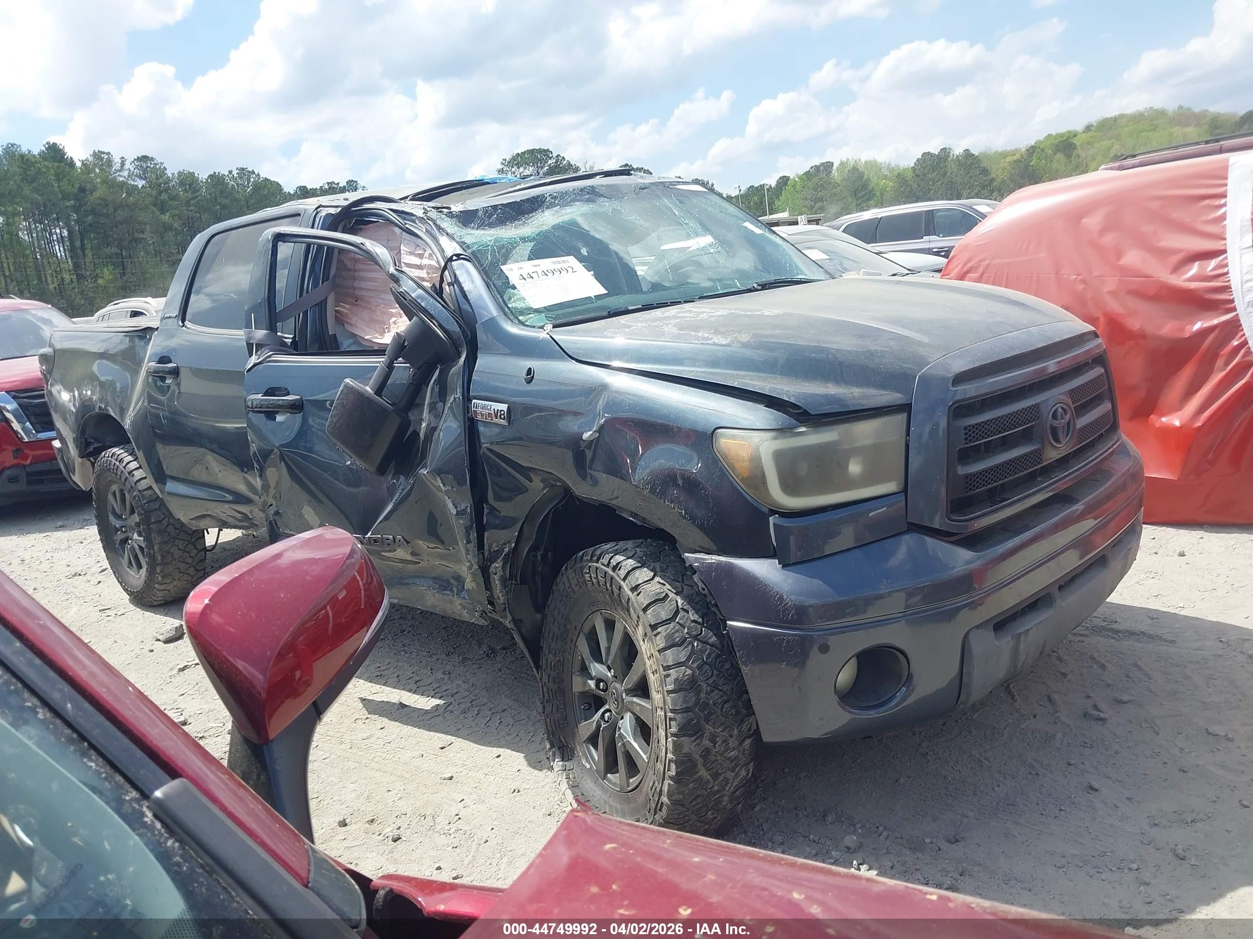 2008 Toyota Tundra Limited 5.7l V8 Gray vin: 5TFDV58108X079654