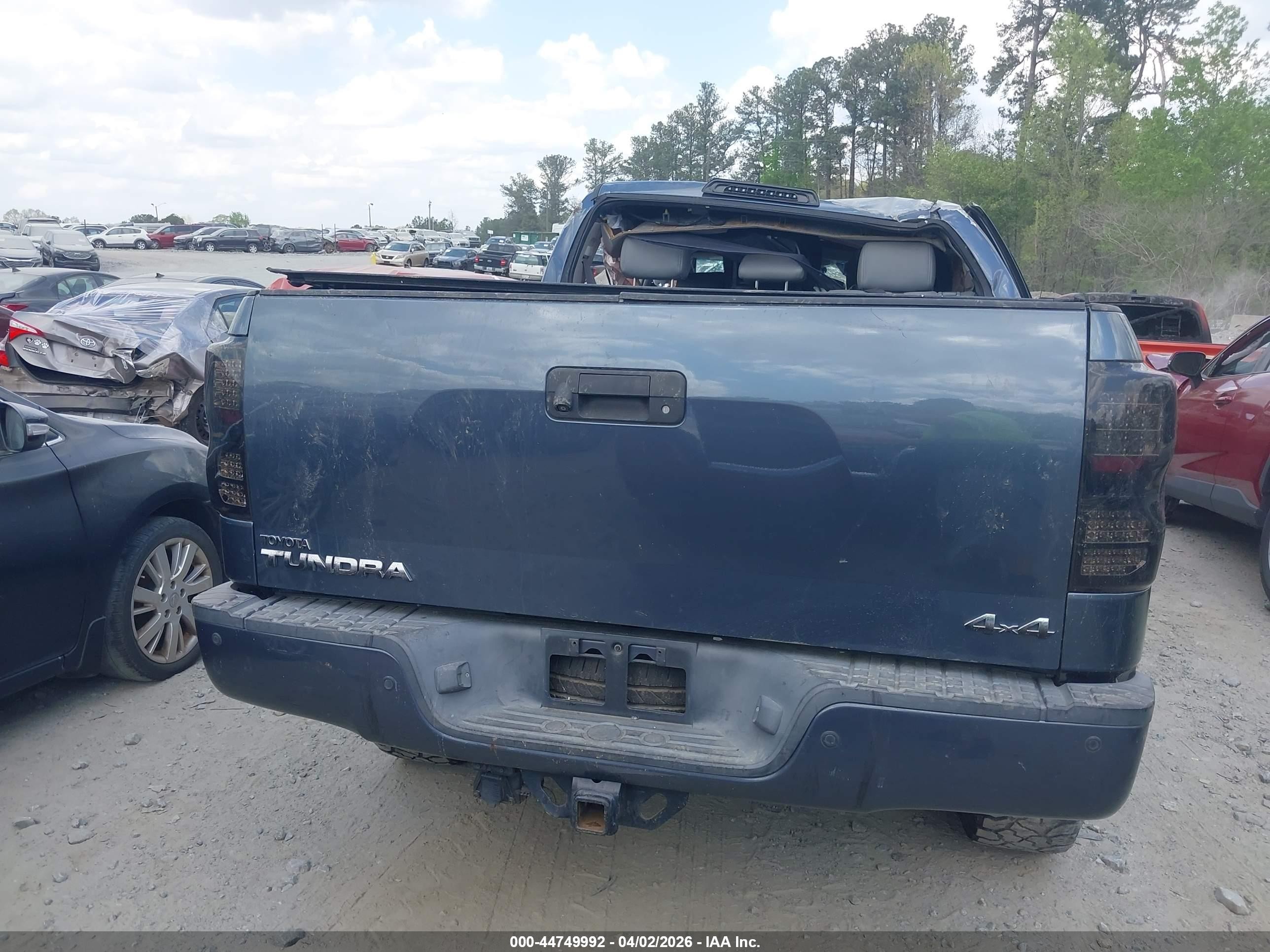 2008 Toyota Tundra Limited 5.7l V8 Gray vin: 5TFDV58108X079654