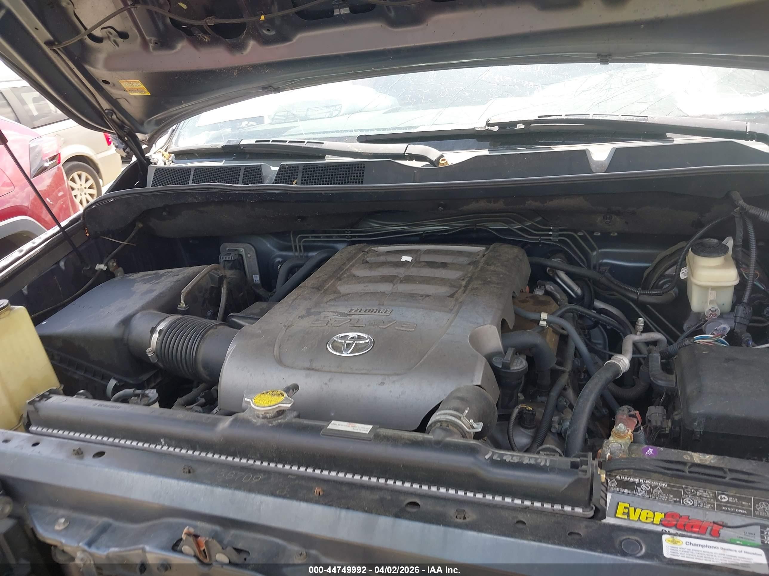 2008 Toyota Tundra Limited 5.7l V8 Gray vin: 5TFDV58108X079654
