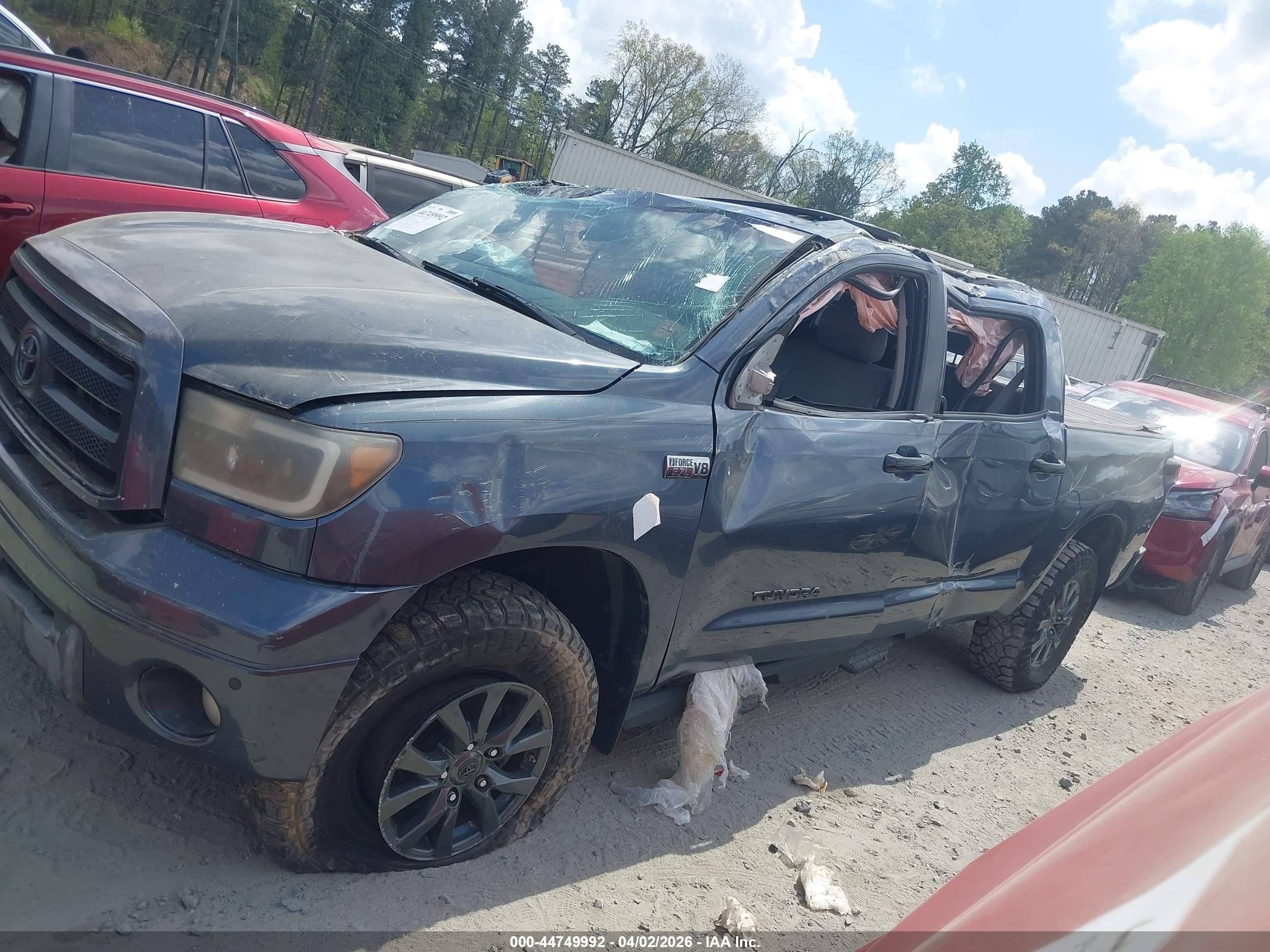 2008 Toyota Tundra Limited 5.7l V8 Gray vin: 5TFDV58108X079654