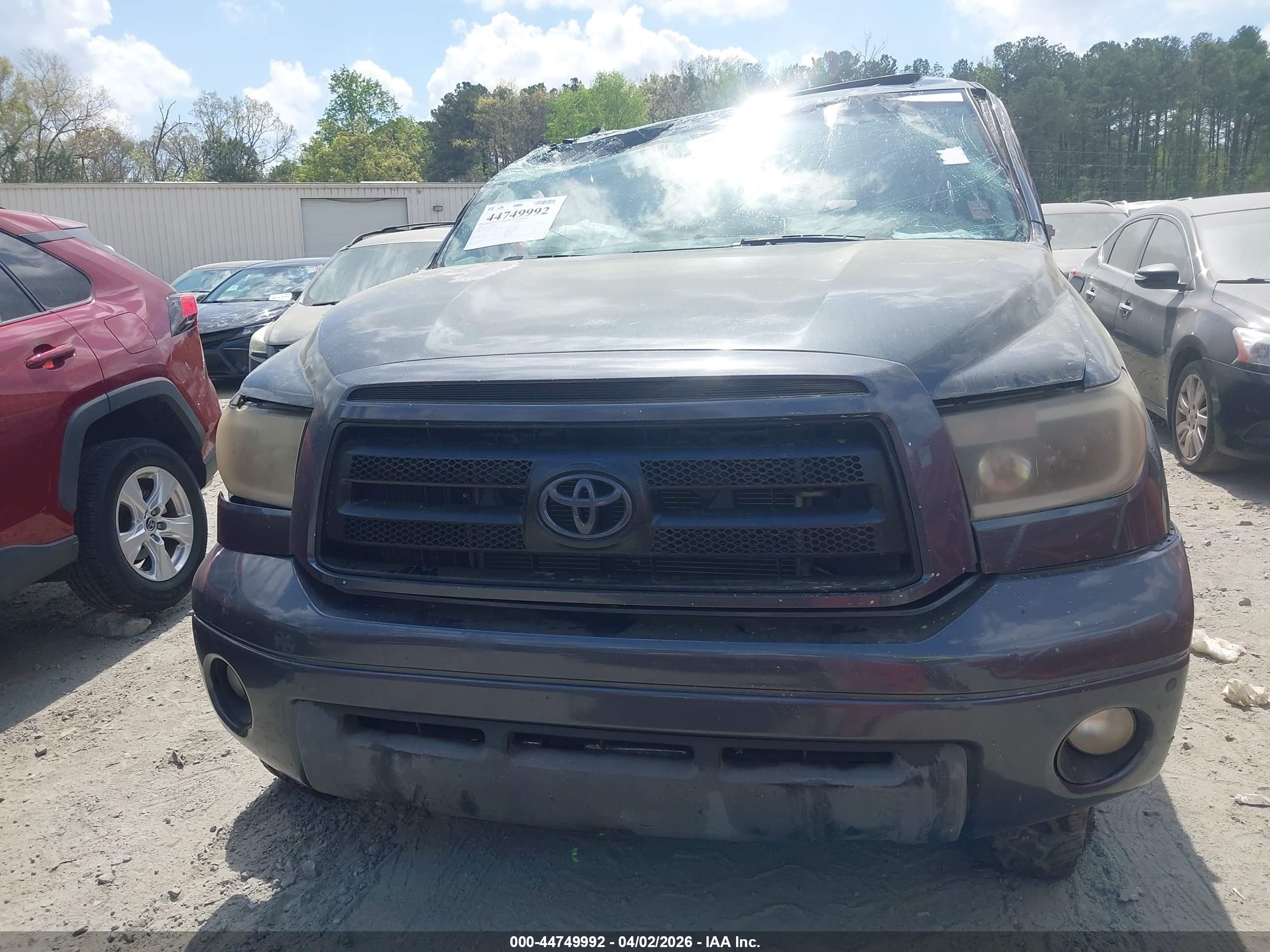 2008 Toyota Tundra Limited 5.7l V8 Gray vin: 5TFDV58108X079654