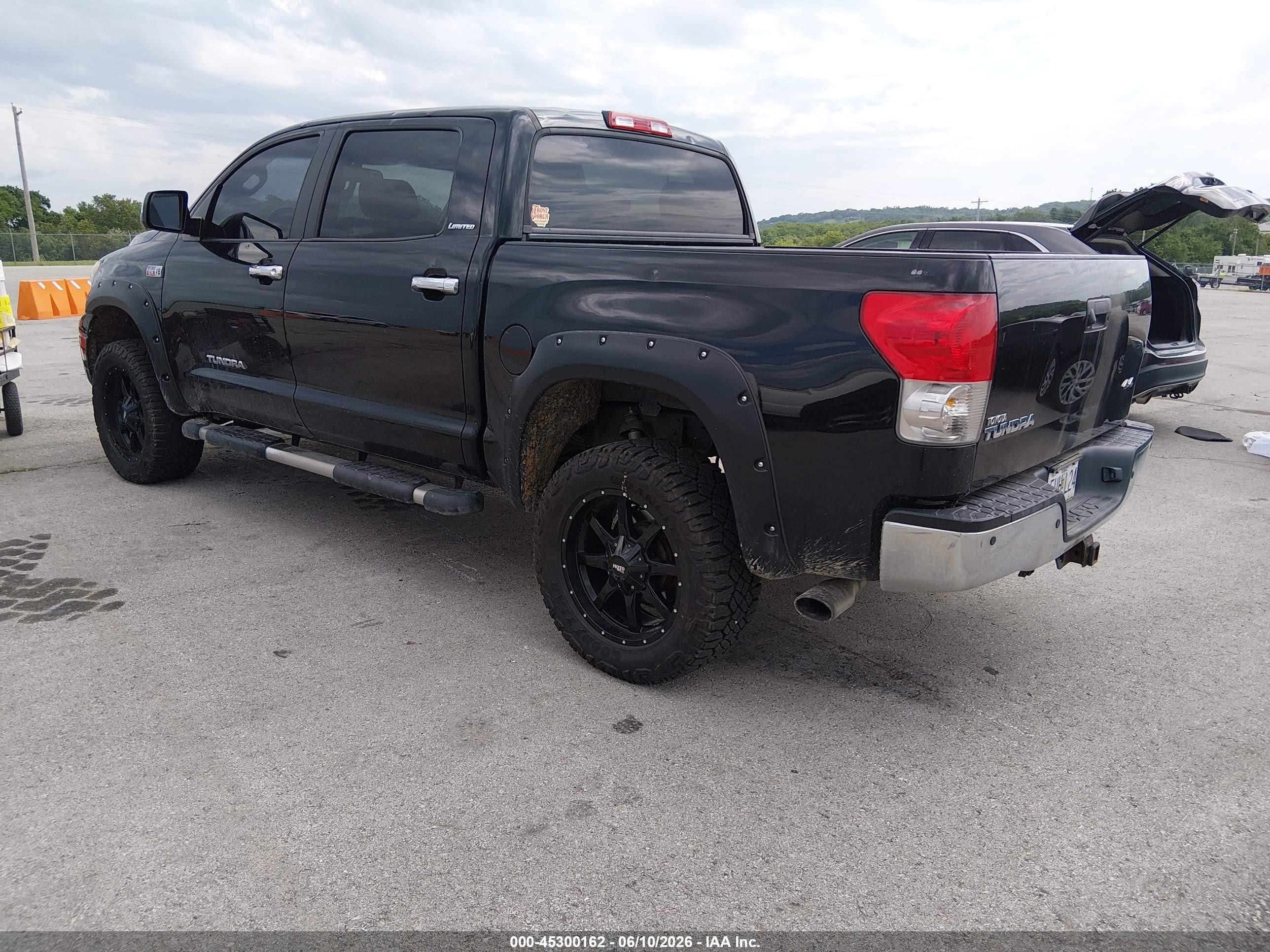 2008 Toyota Tundra Limited 5.7l V8 Black vin: 5TFDV58168X054046